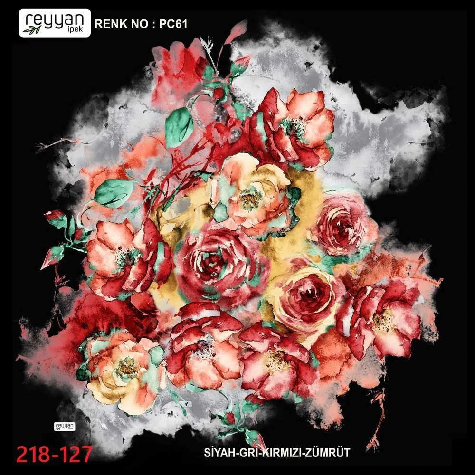 Reyyan İpek Desenli Oyalık Yazma 218-127