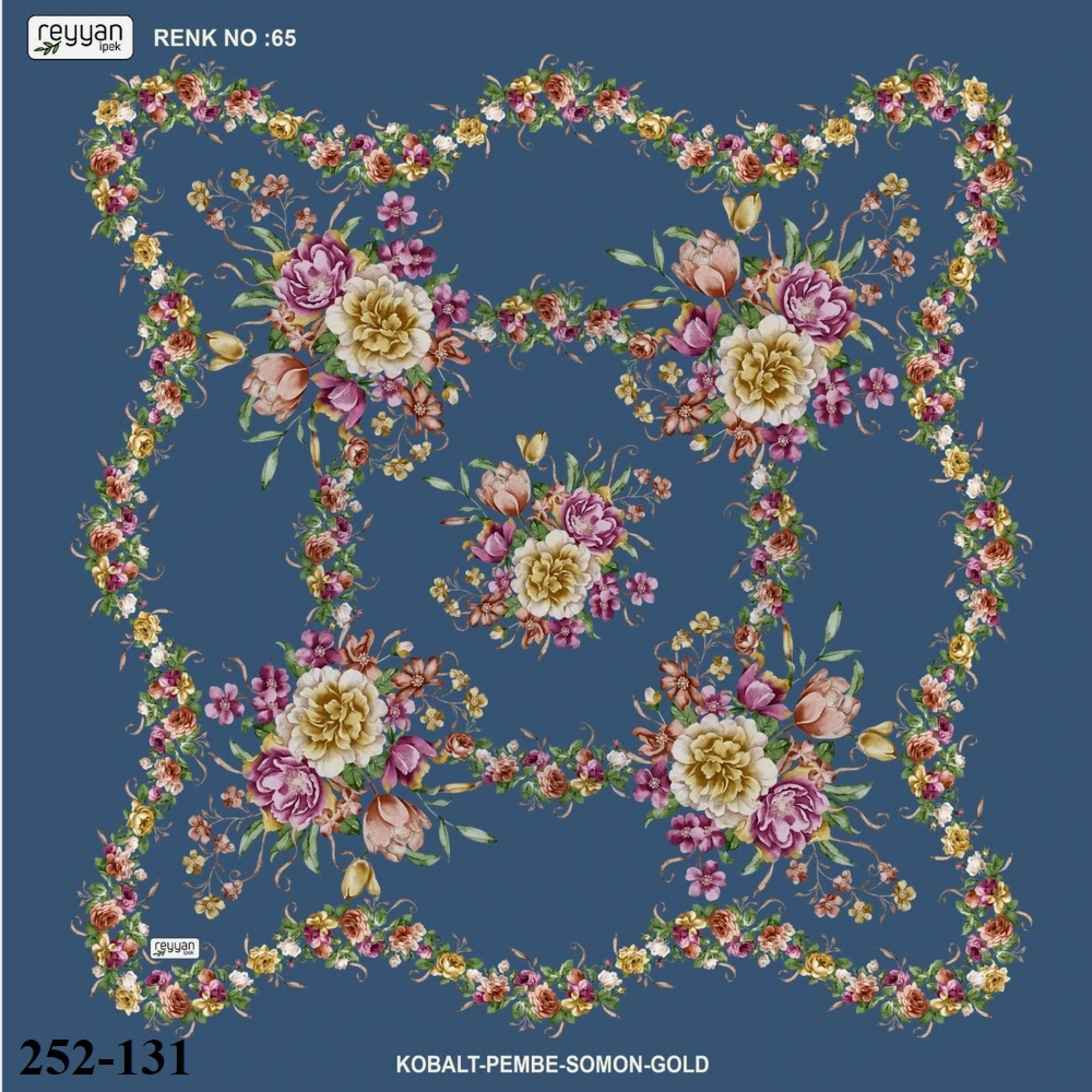 Reyyan İpek Desenli Oyalık Yazma 252-131