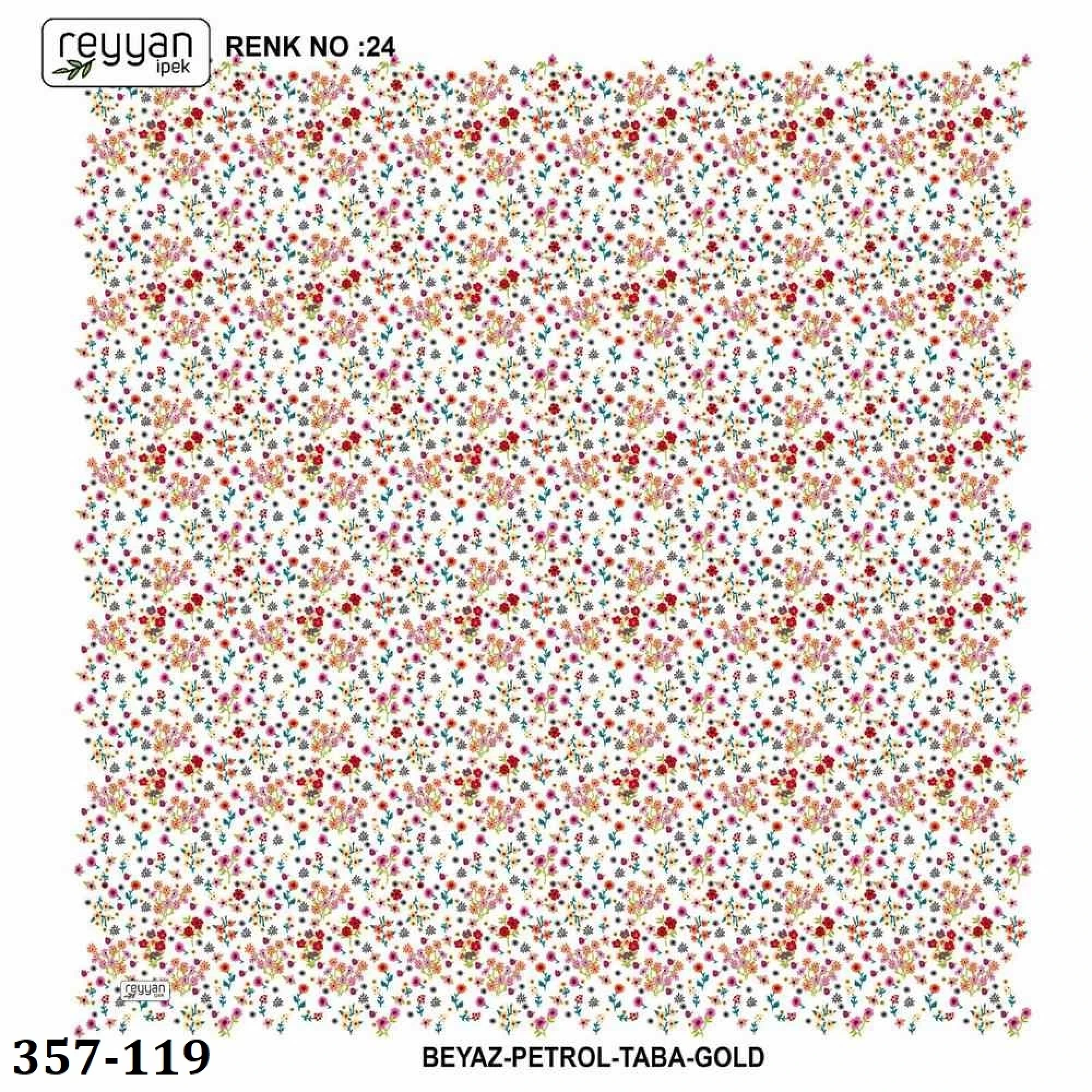 Reyyan İpek Desenli Oyalık Yazma 357-119