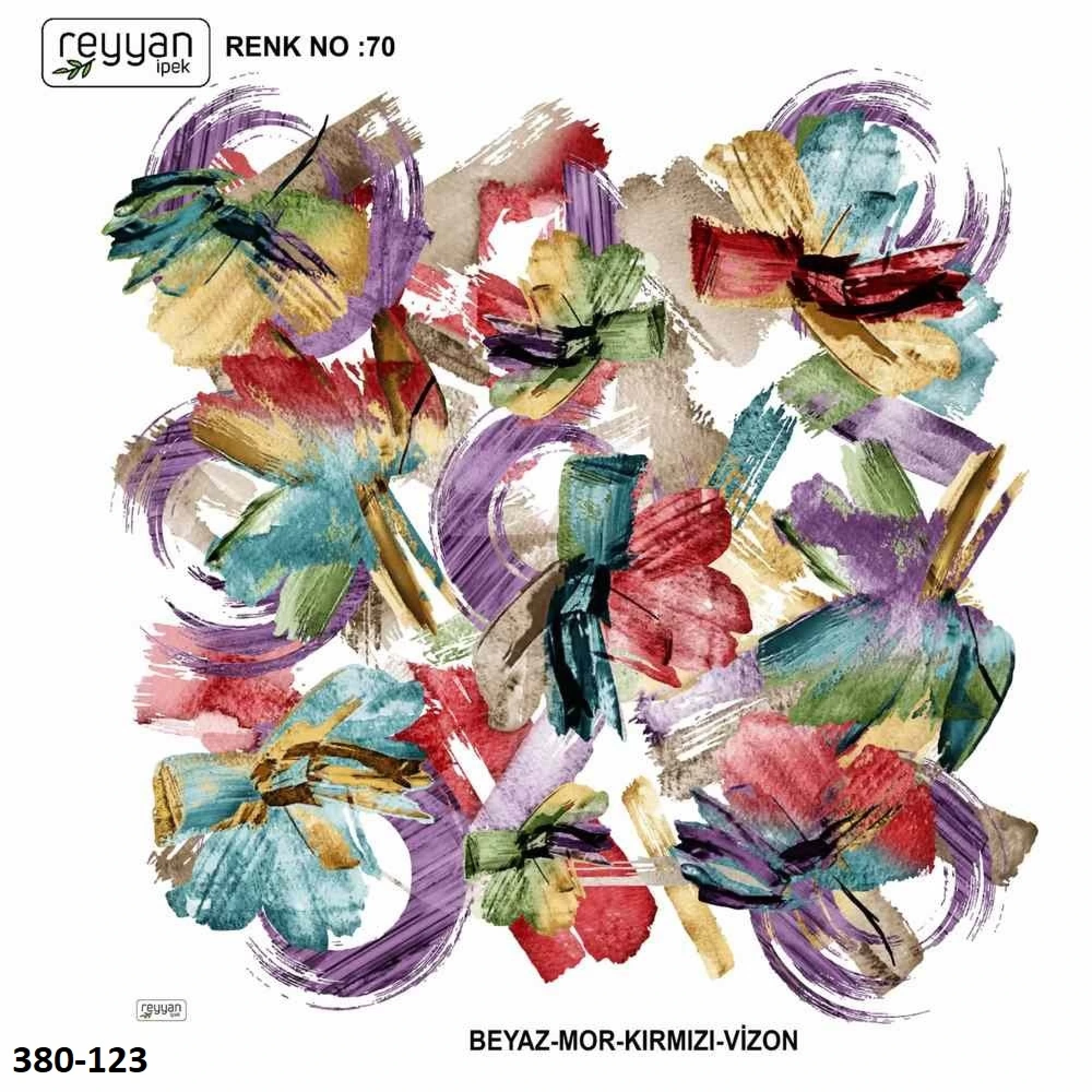 Reyyan İpek Desenli Oyalık Yazma 380-123