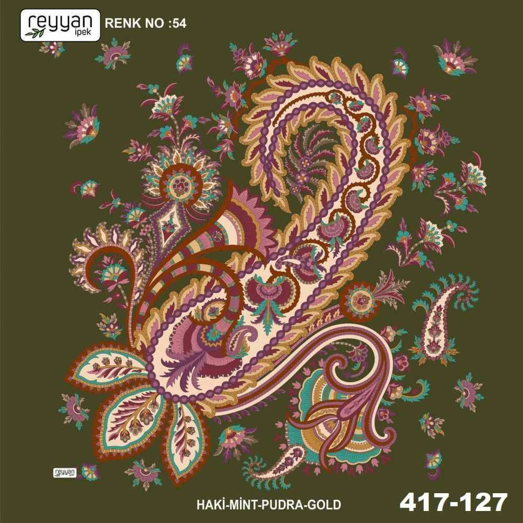Reyyan İpek Desenli Oyalık Yazma 417-127