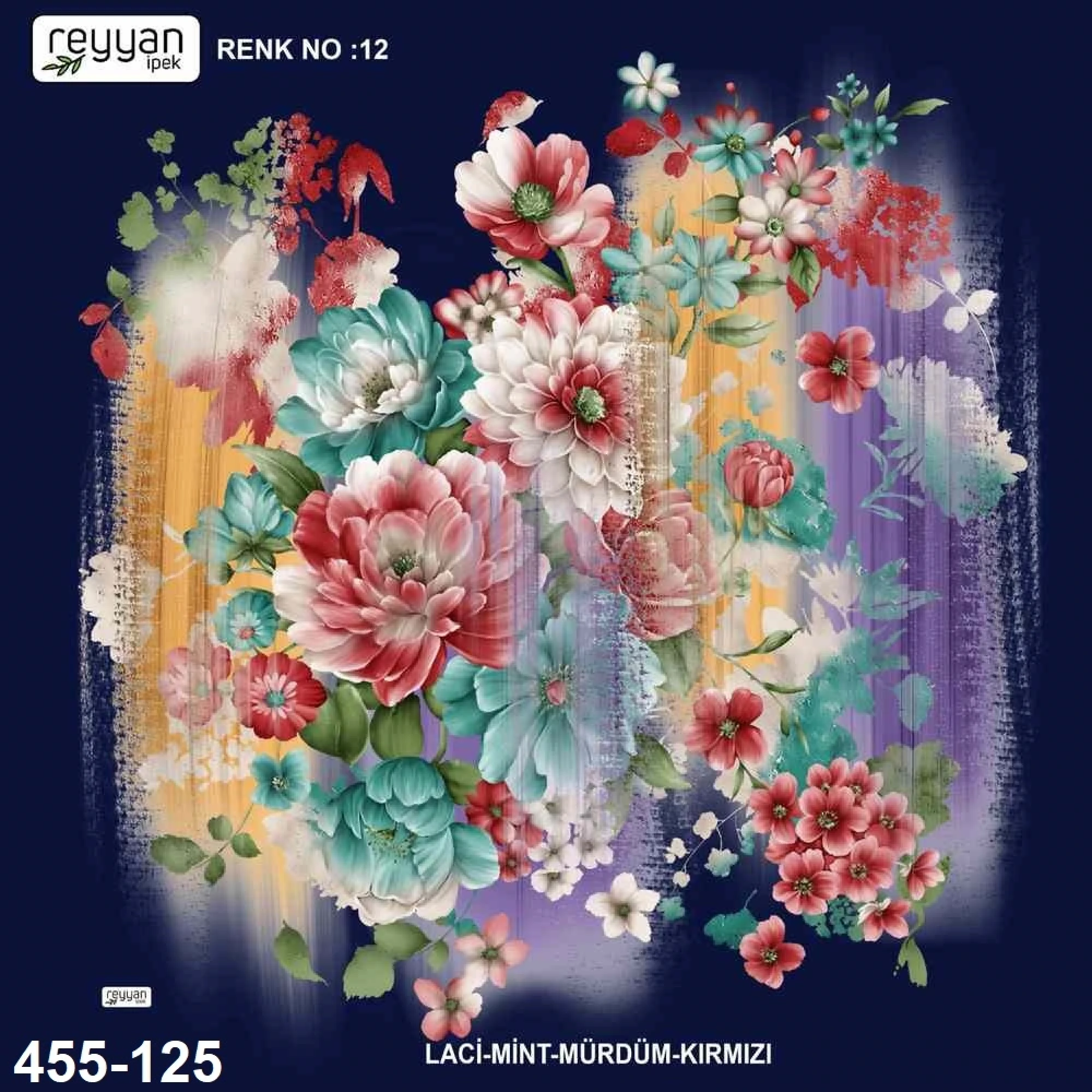 Reyyan İpek Desenli Oyalık Yazma 455-125