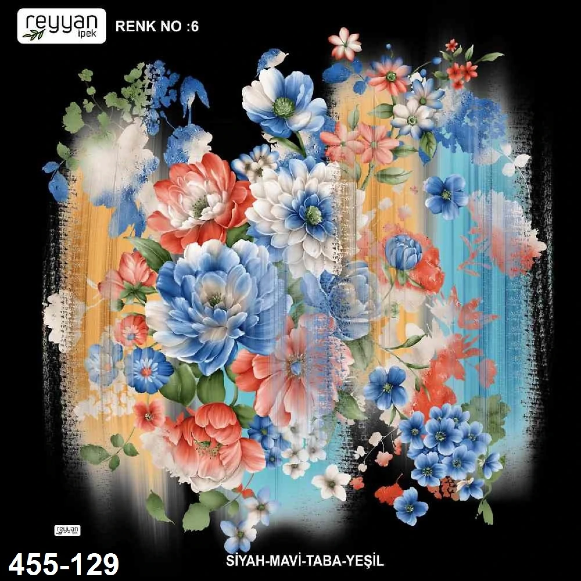 Reyyan İpek Desenli Oyalık Yazma 455-129