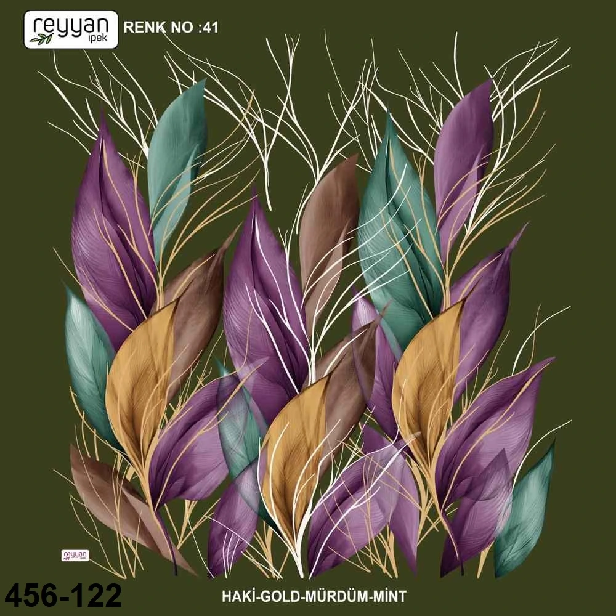 Reyyan İpek Desenli Oyalık Yazma 456-122