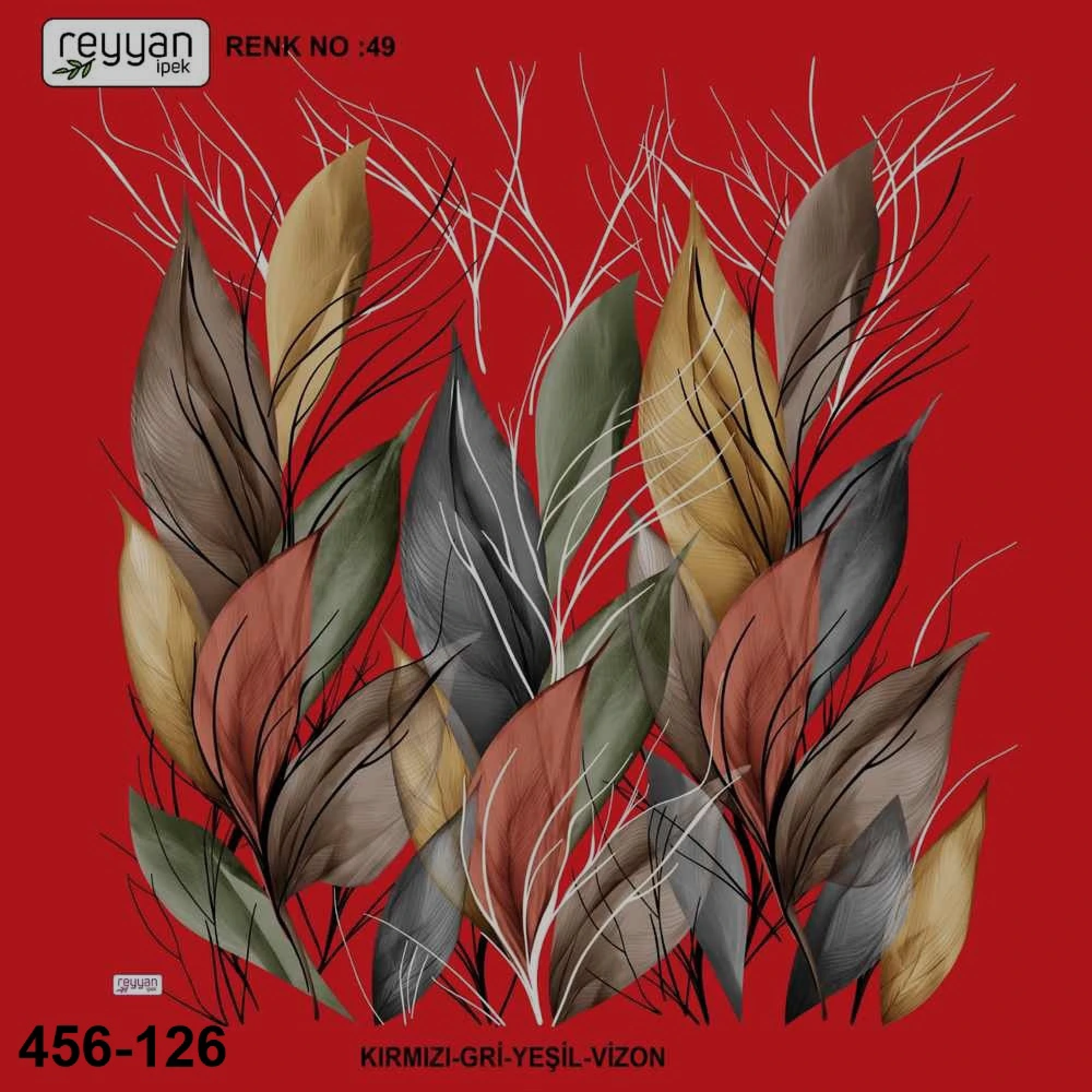 Reyyan İpek Desenli Oyalık Yazma 456-126