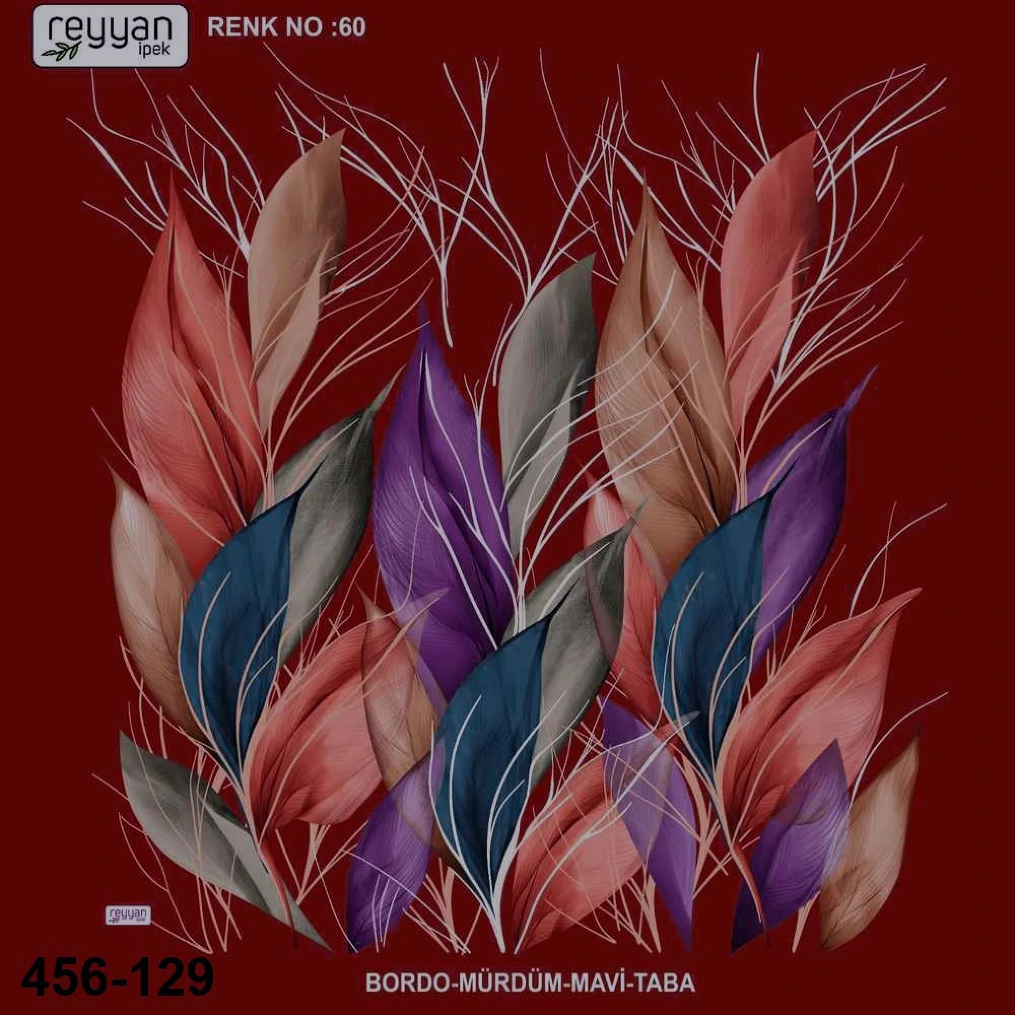 Reyyan İpek Desenli Oyalık Yazma 456-129