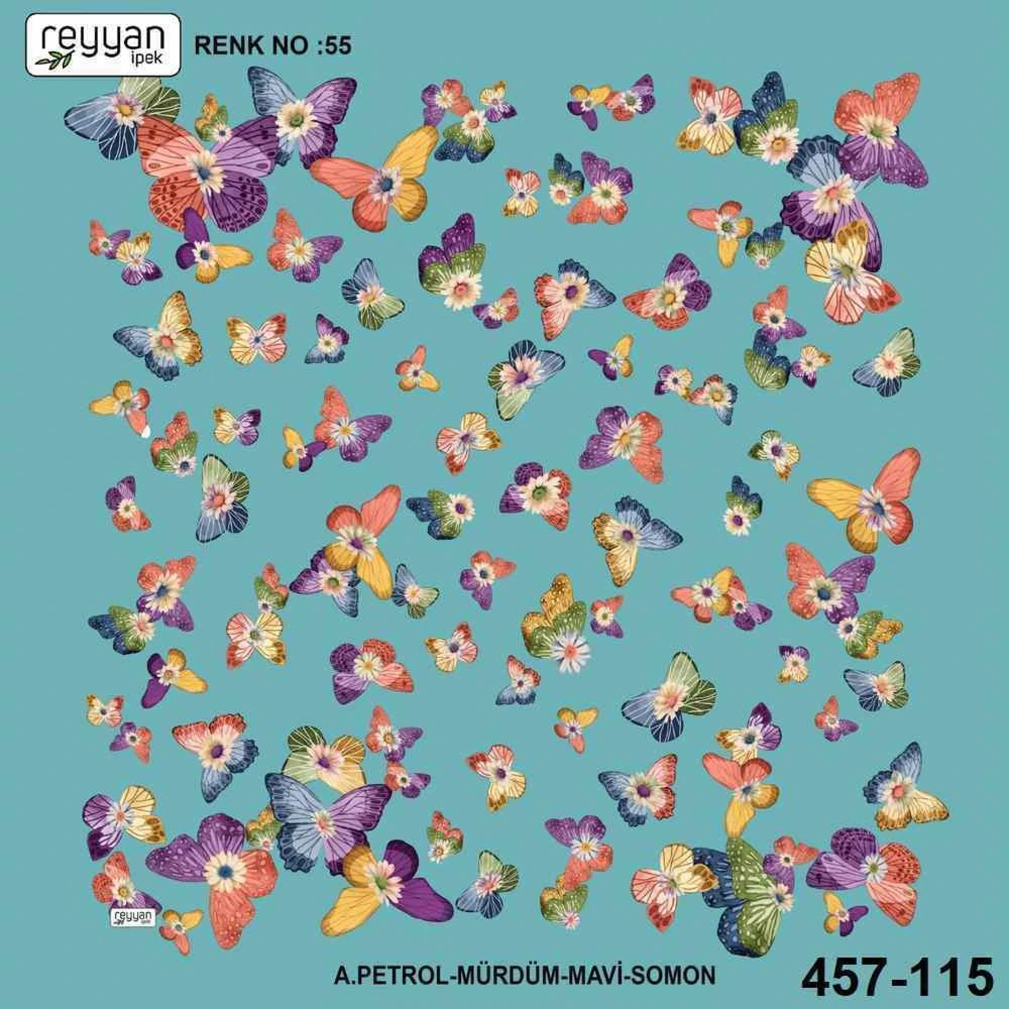 Reyyan İpek Desenli Oyalık Yazma 457-115