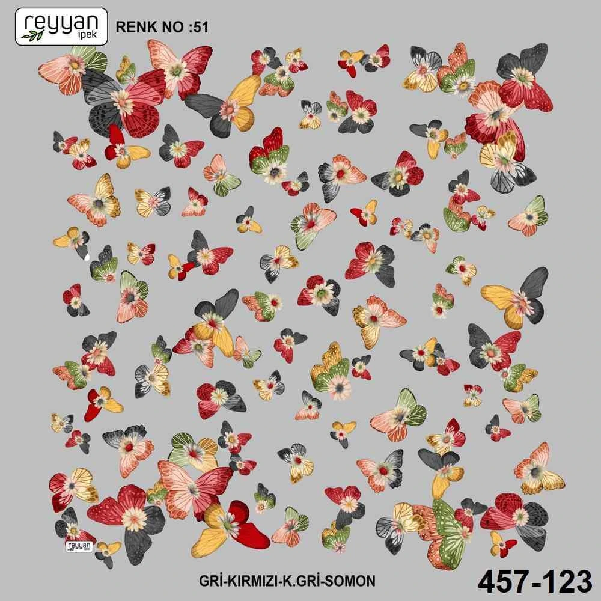 Reyyan İpek Desenli Oyalık Yazma 457-123