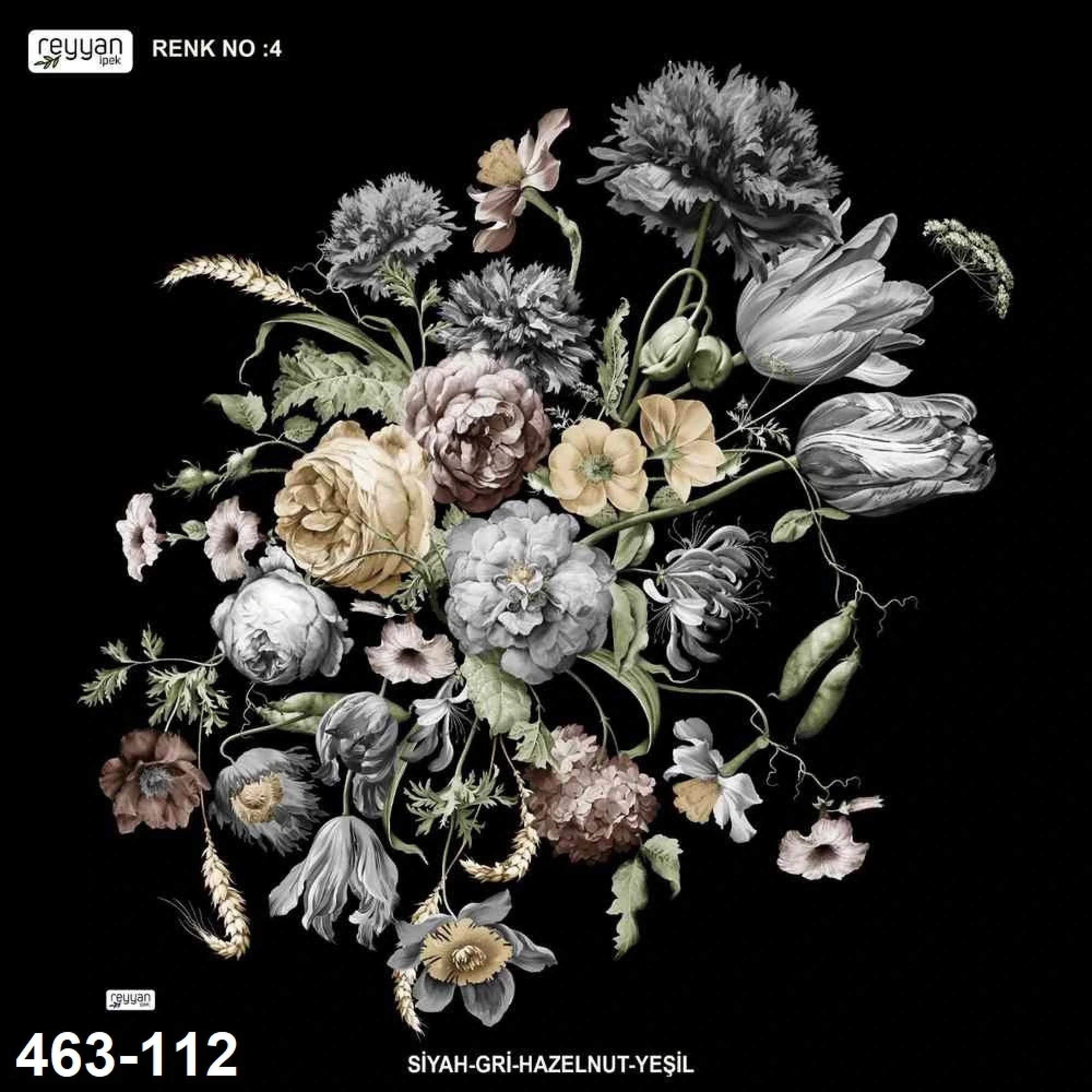 Reyyan İpek Desenli Oyalık Yazma 463-112