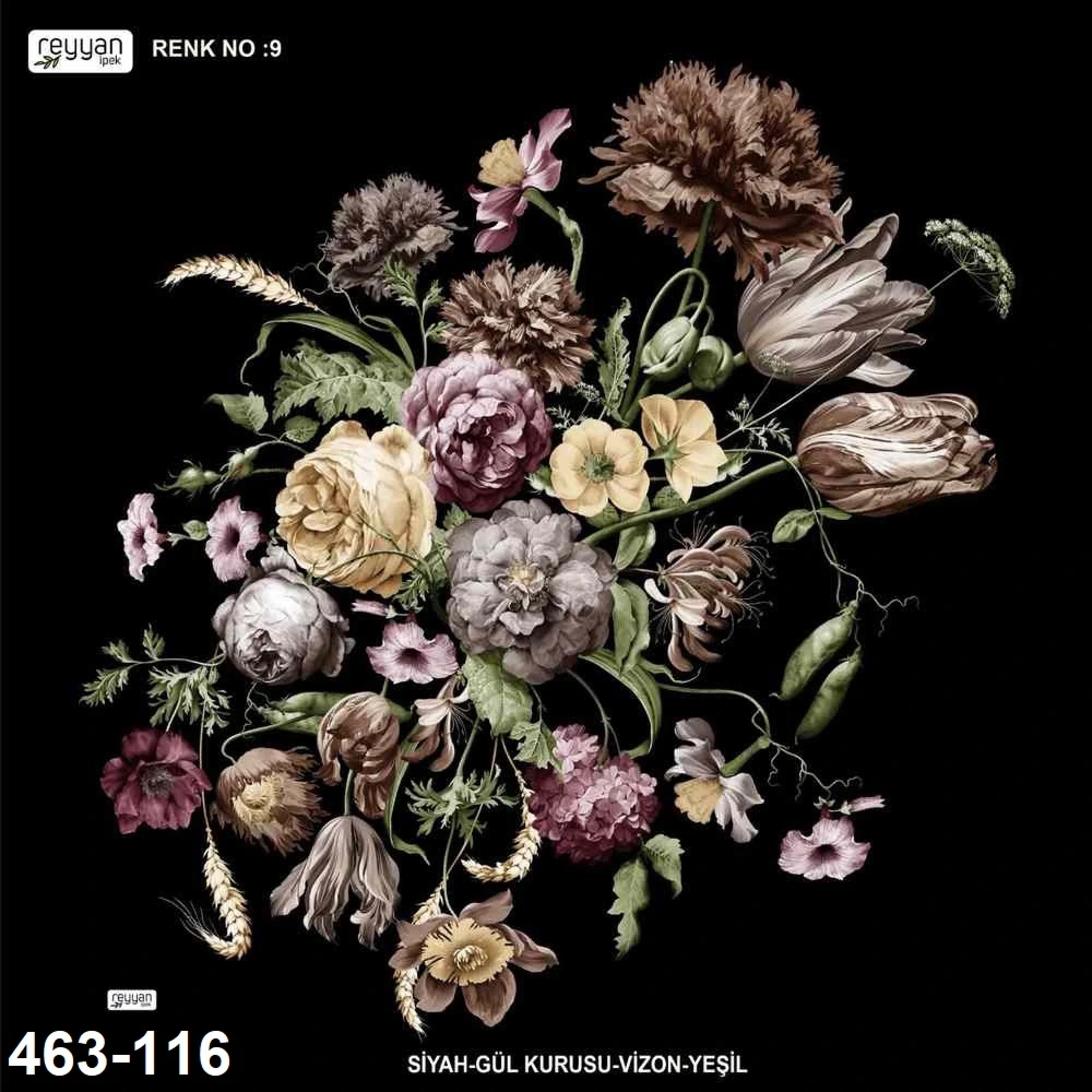Reyyan İpek Desenli Oyalık Yazma 463-116