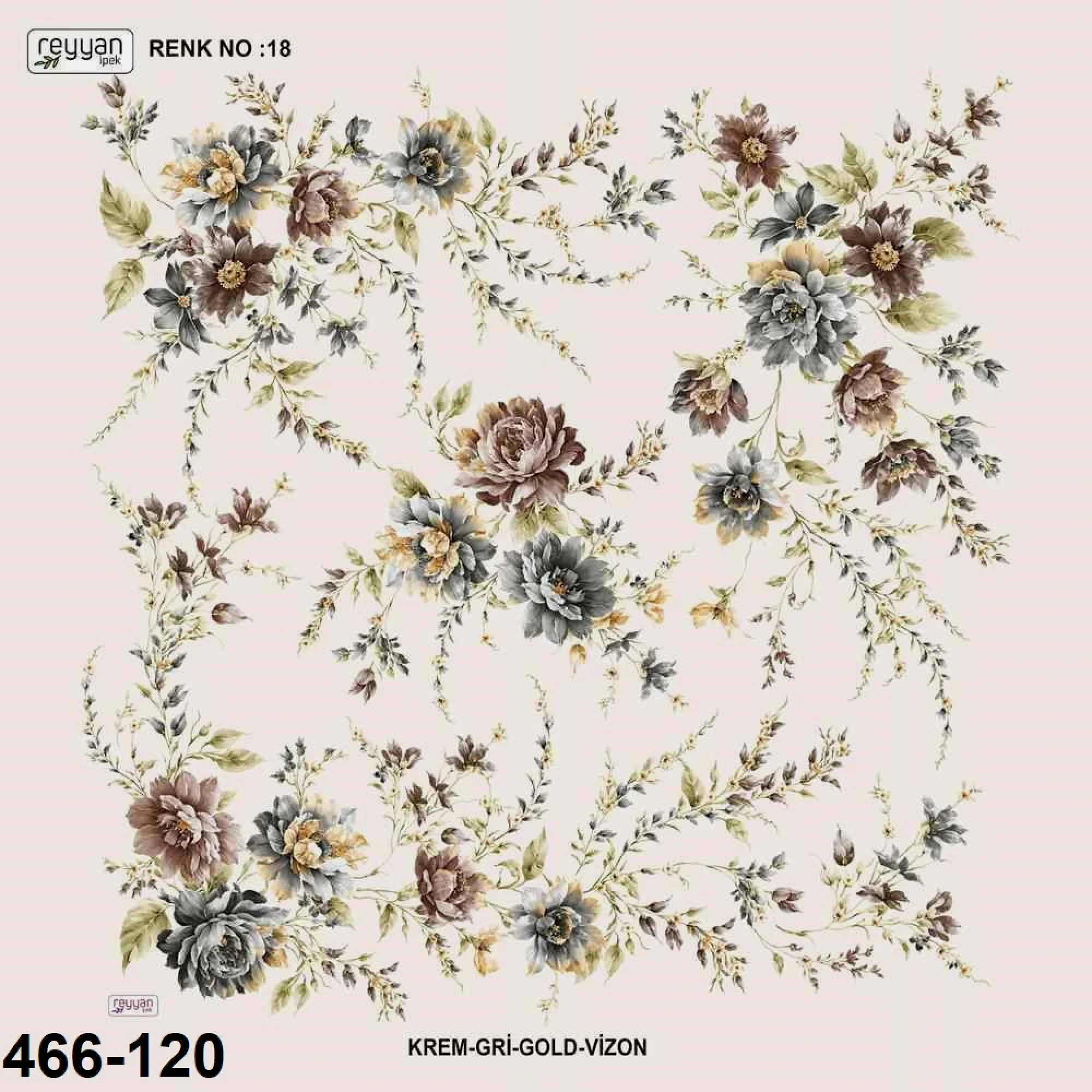 Reyyan İpek Desenli Oyalık Yazma 466-120