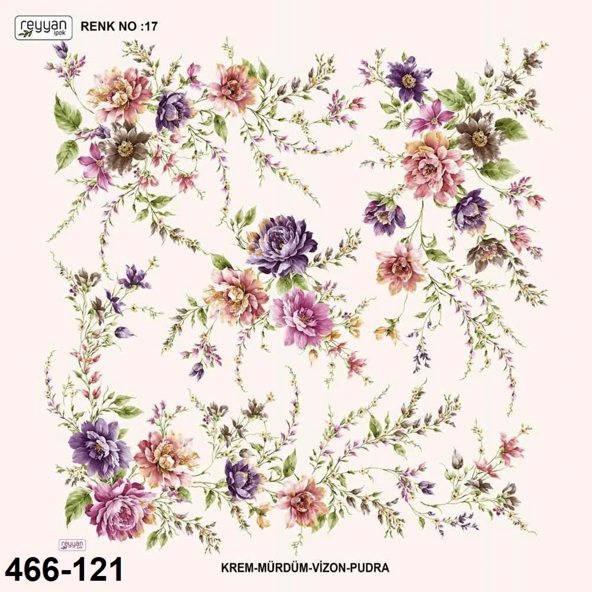 Reyyan İpek Desenli Oyalık Yazma 466-121