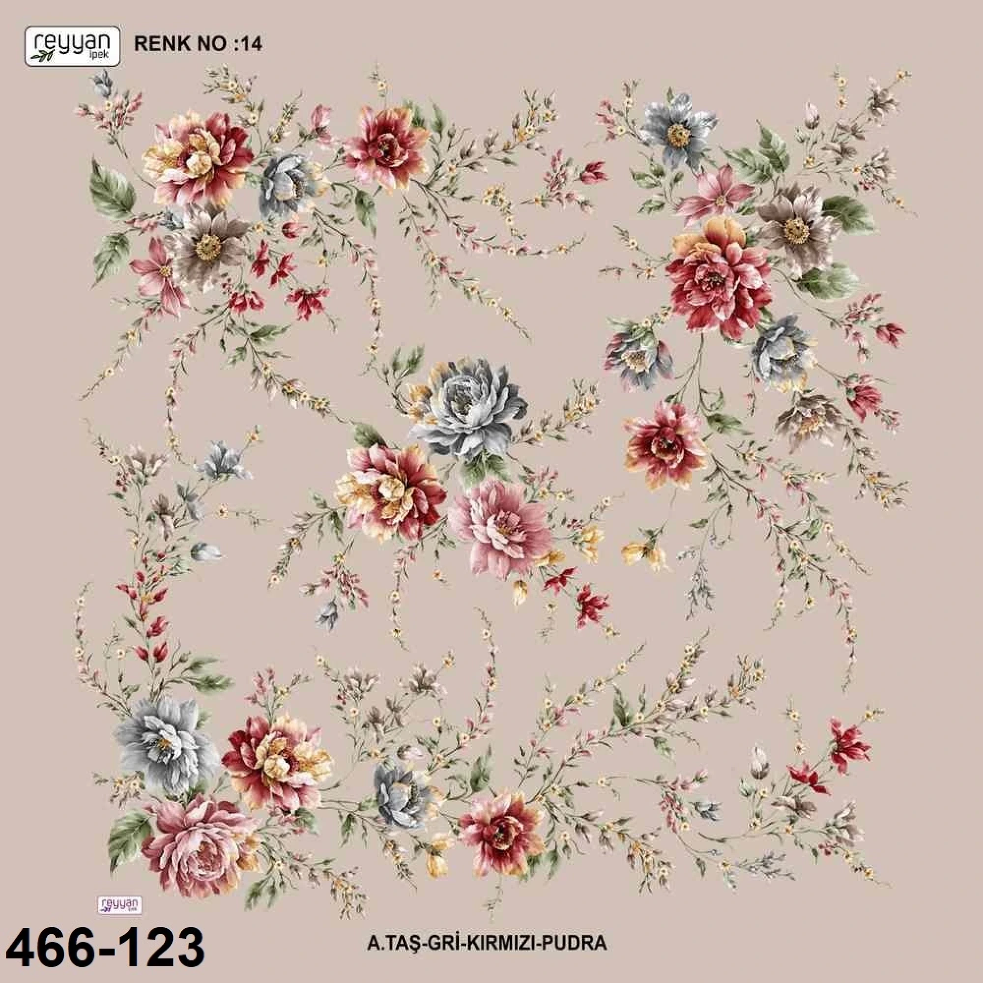 Reyyan İpek Desenli Oyalık Yazma 466-123