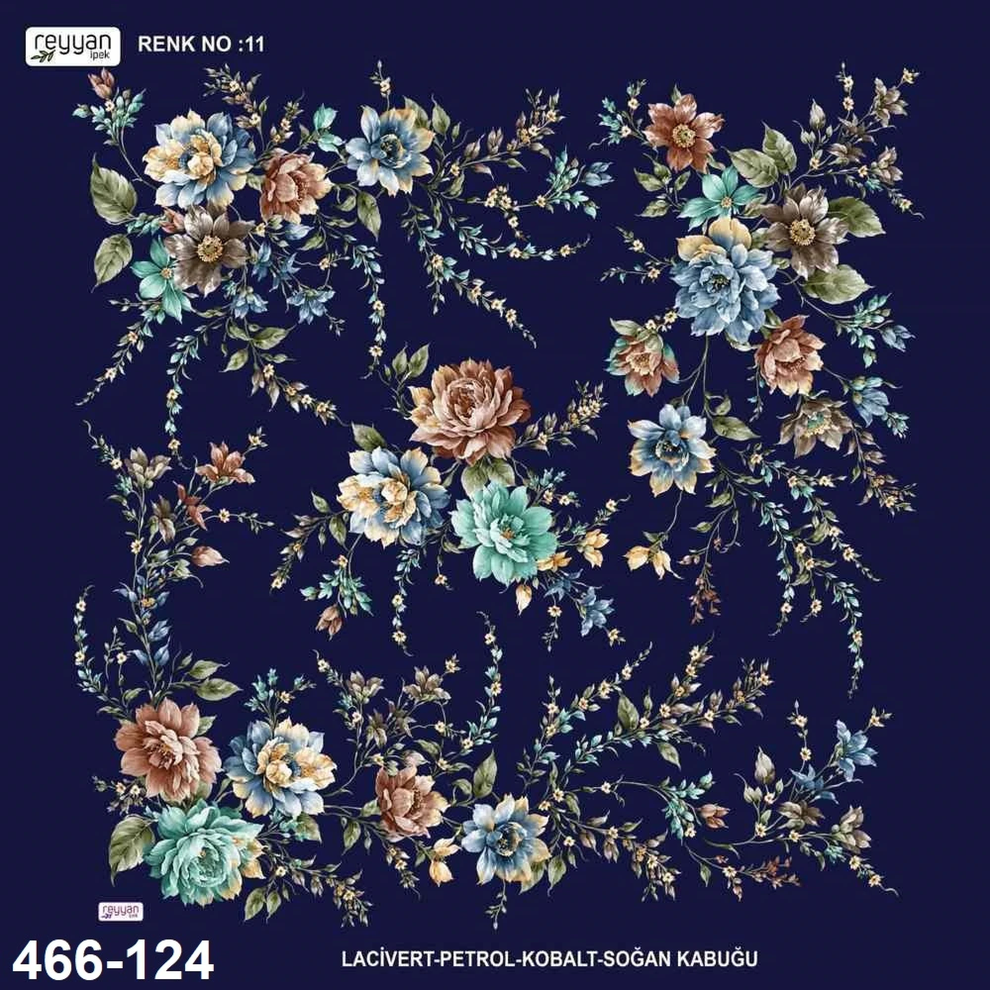 Reyyan İpek Desenli Oyalık Yazma 466-124