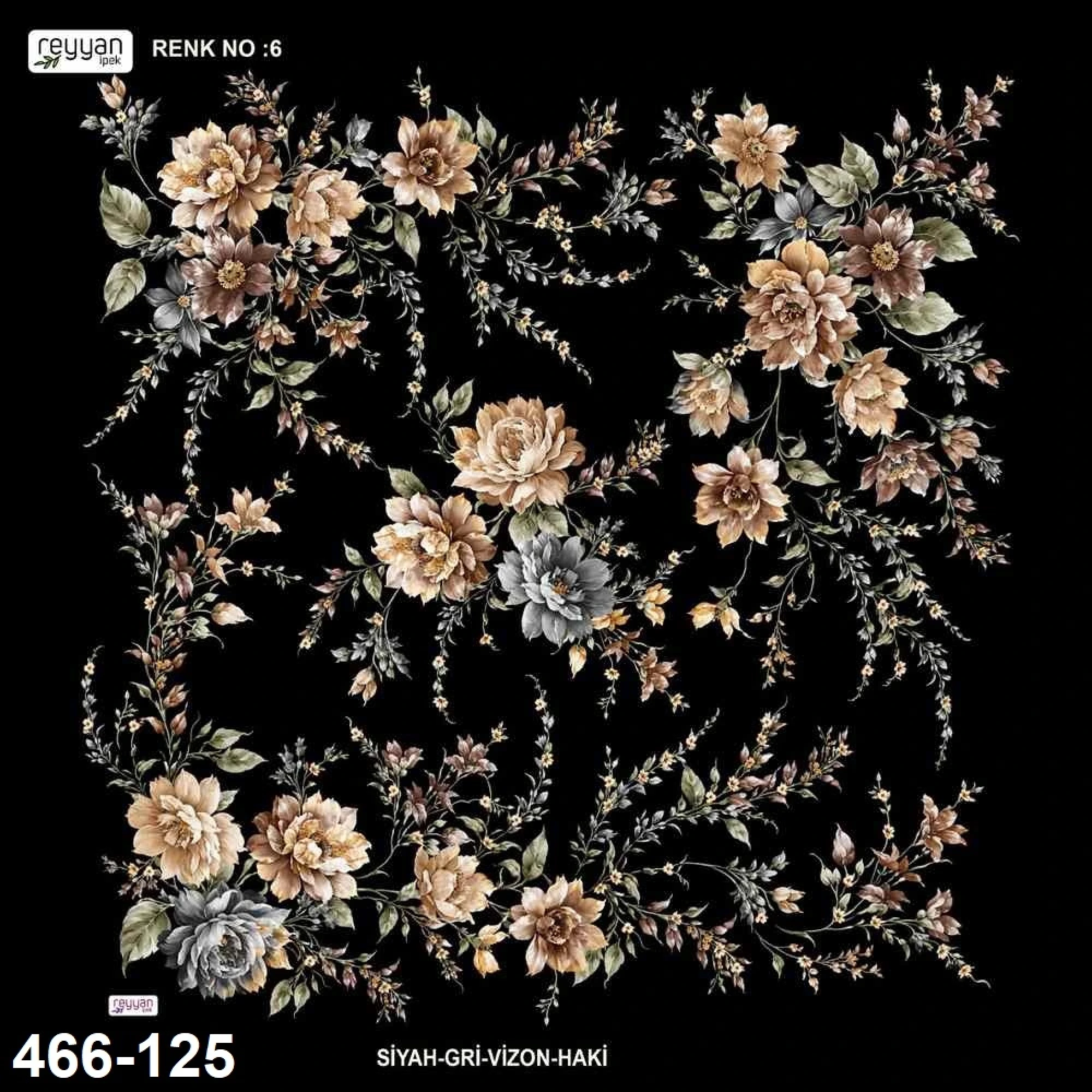 Reyyan İpek Desenli Oyalık Yazma 466-125