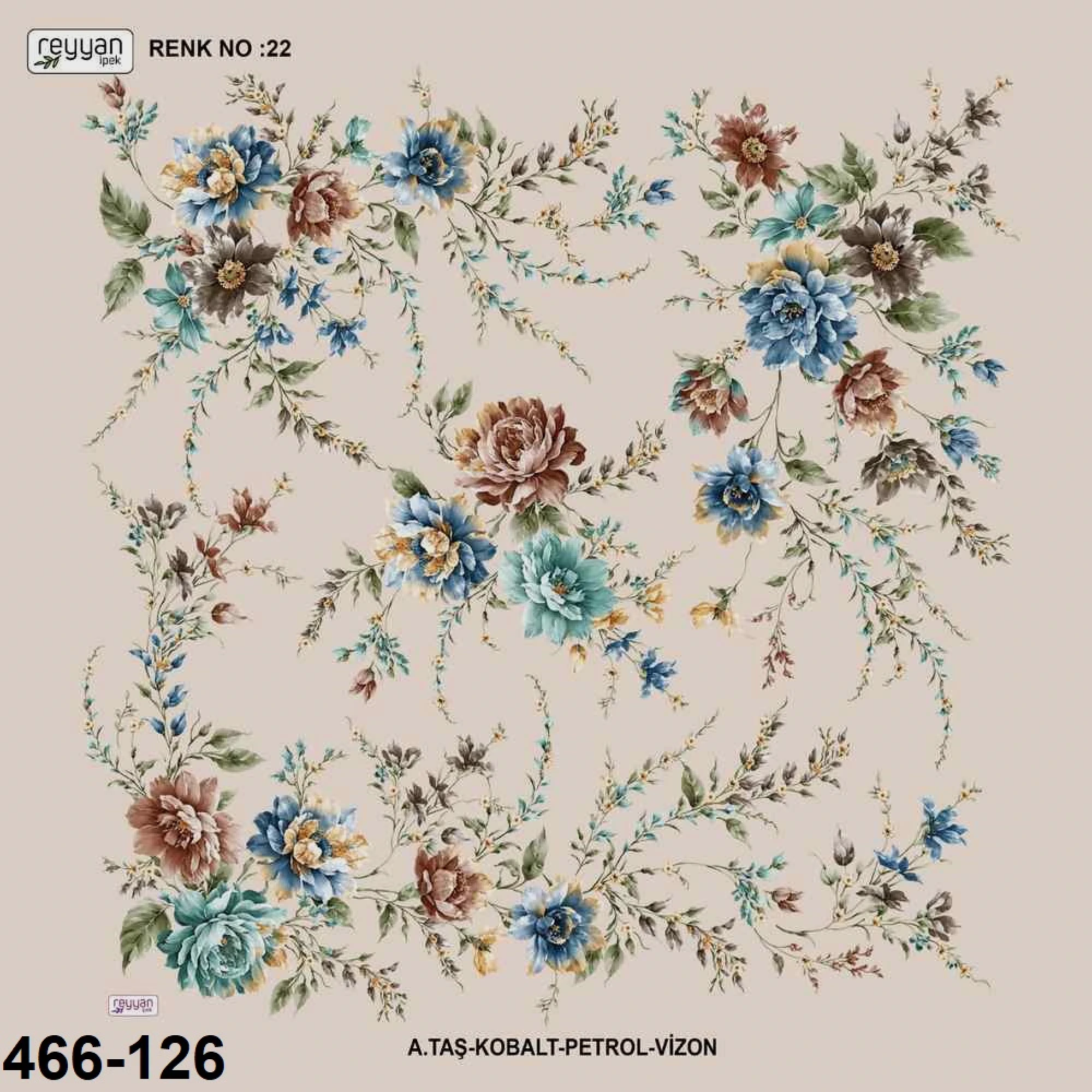 Reyyan İpek Desenli Oyalık Yazma 466-126