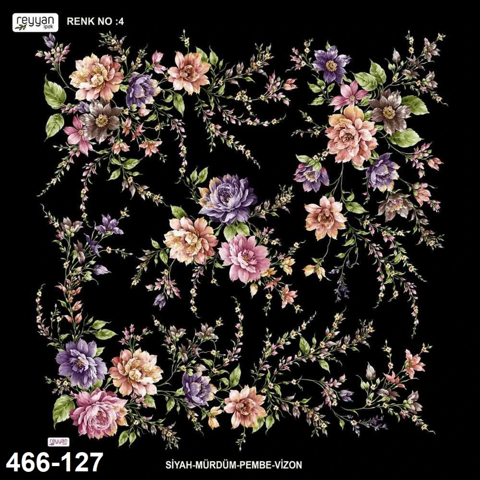 Reyyan İpek Desenli Oyalık Yazma 466-127