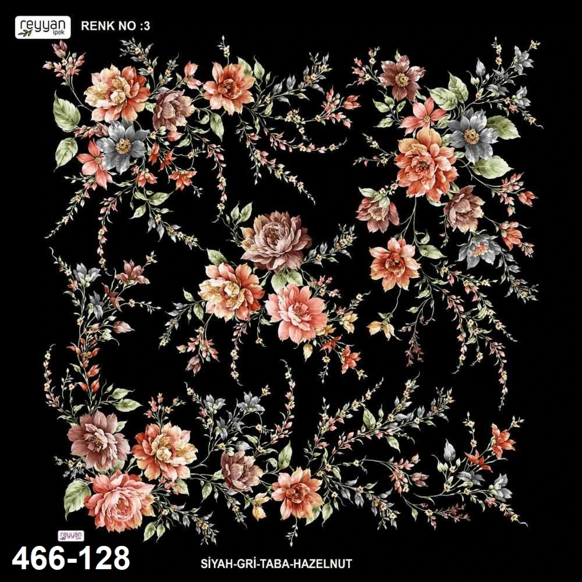 Reyyan İpek Desenli Oyalık Yazma 466-128