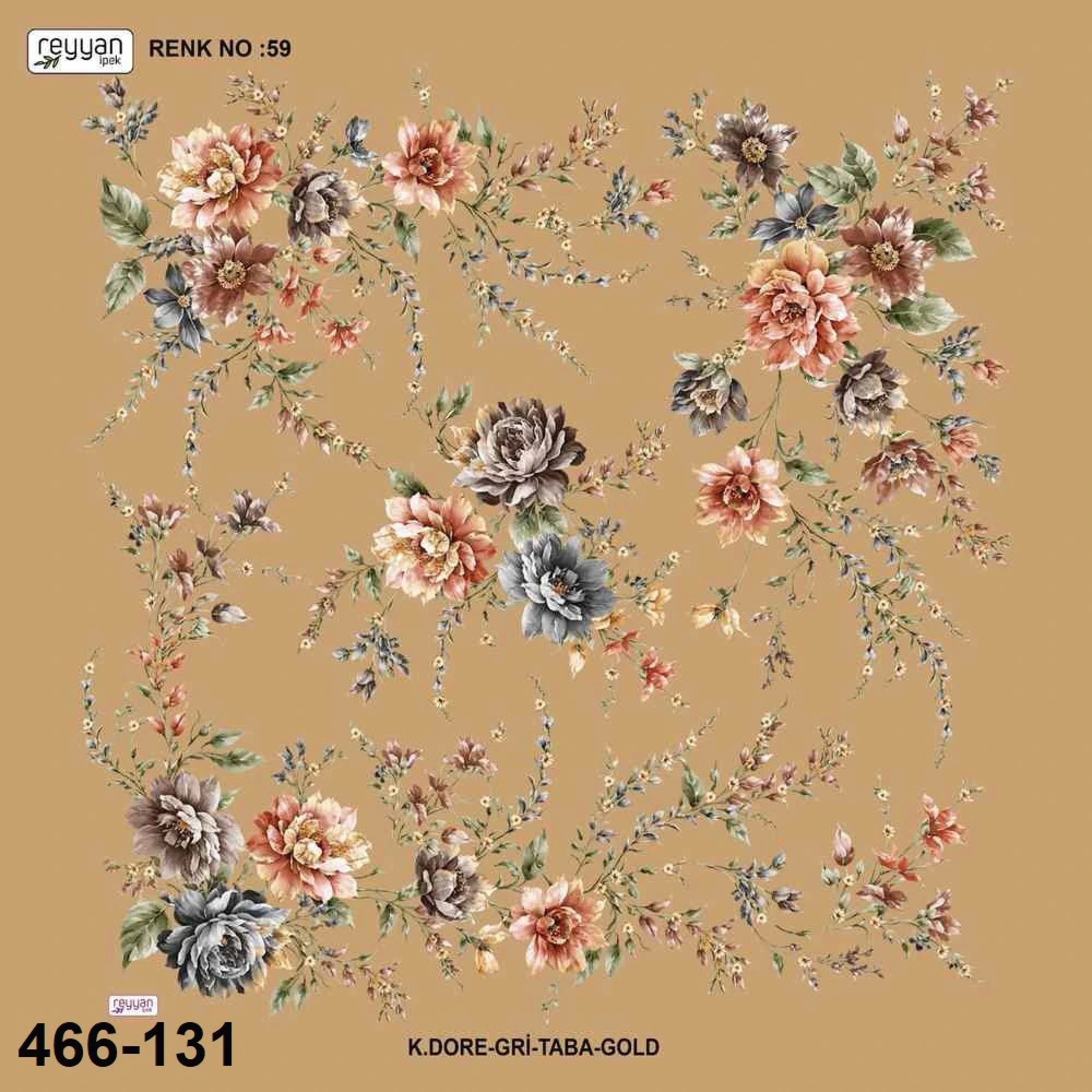 Reyyan İpek Desenli Oyalık Yazma 466-131