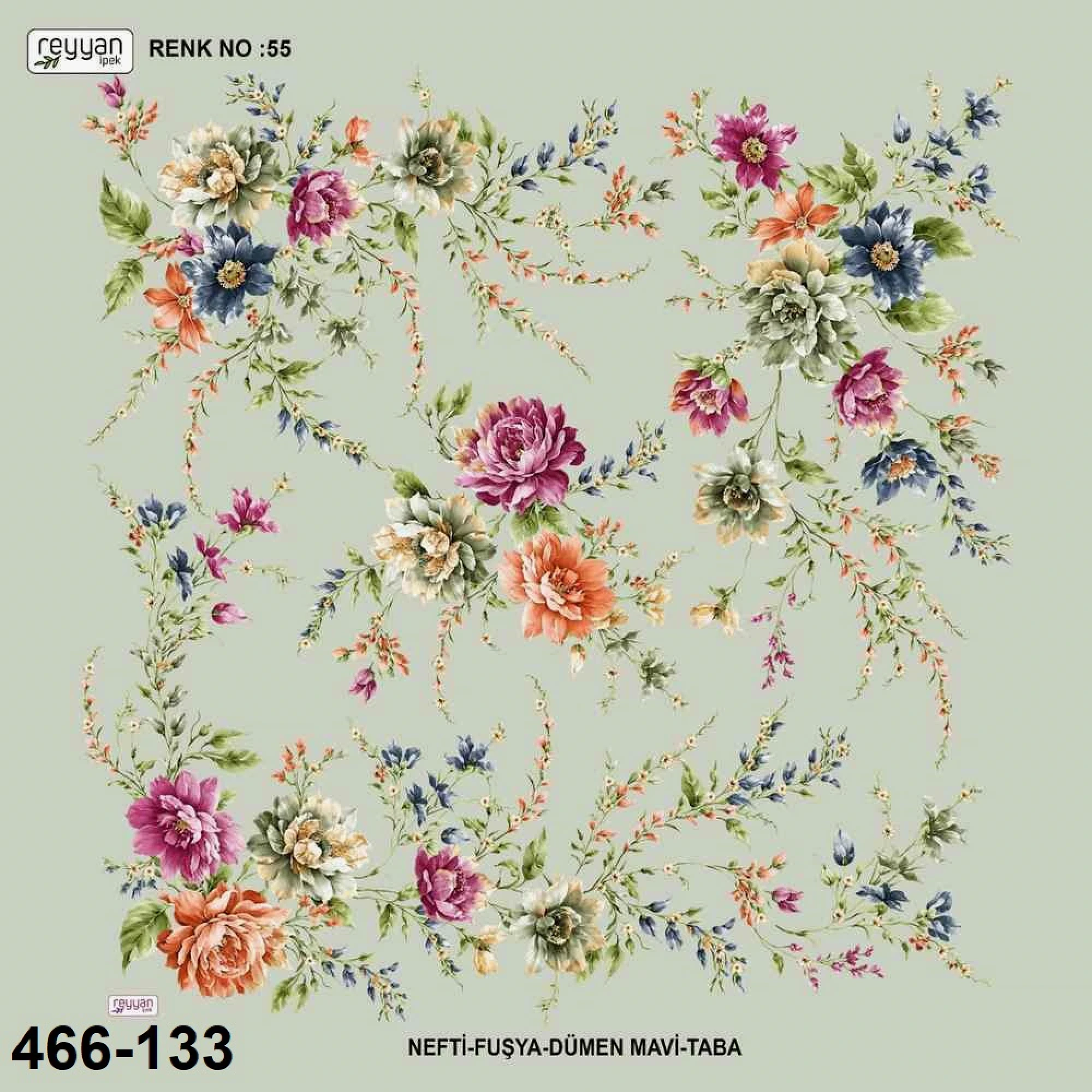 Reyyan İpek Desenli Oyalık Yazma 466-133