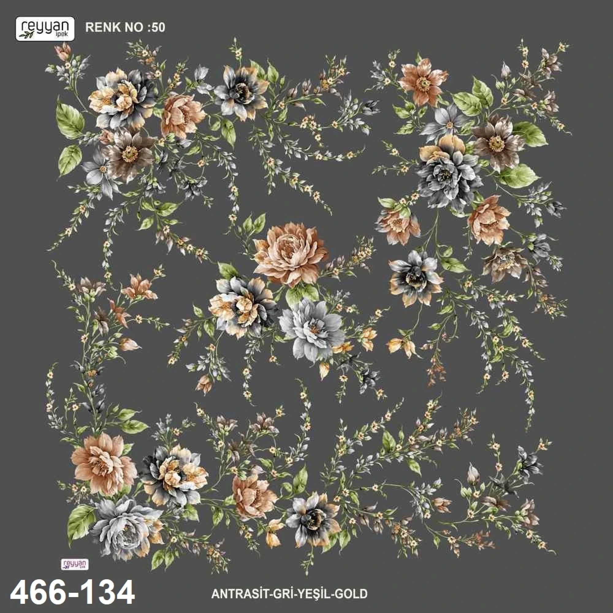 Reyyan İpek Desenli Oyalık Yazma 466-134