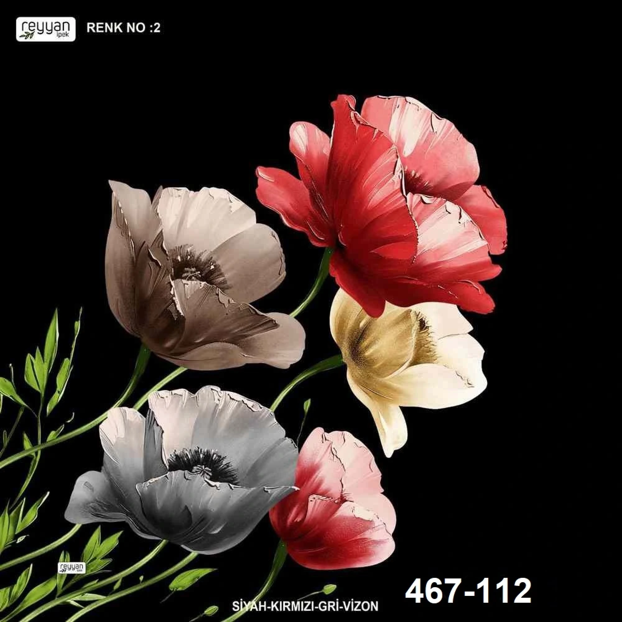 Reyyan İpek Desenli Oyalık Yazma 467-112