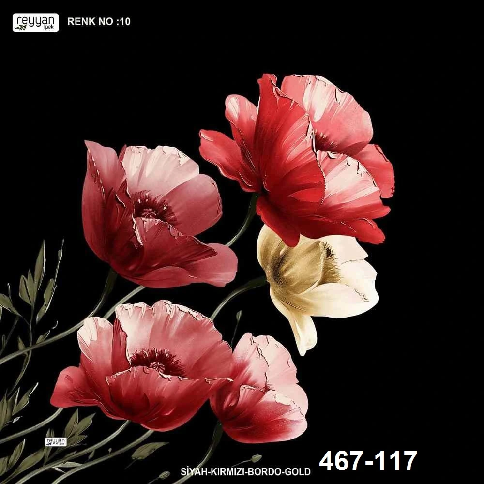 Reyyan İpek Desenli Oyalık Yazma 467-117
