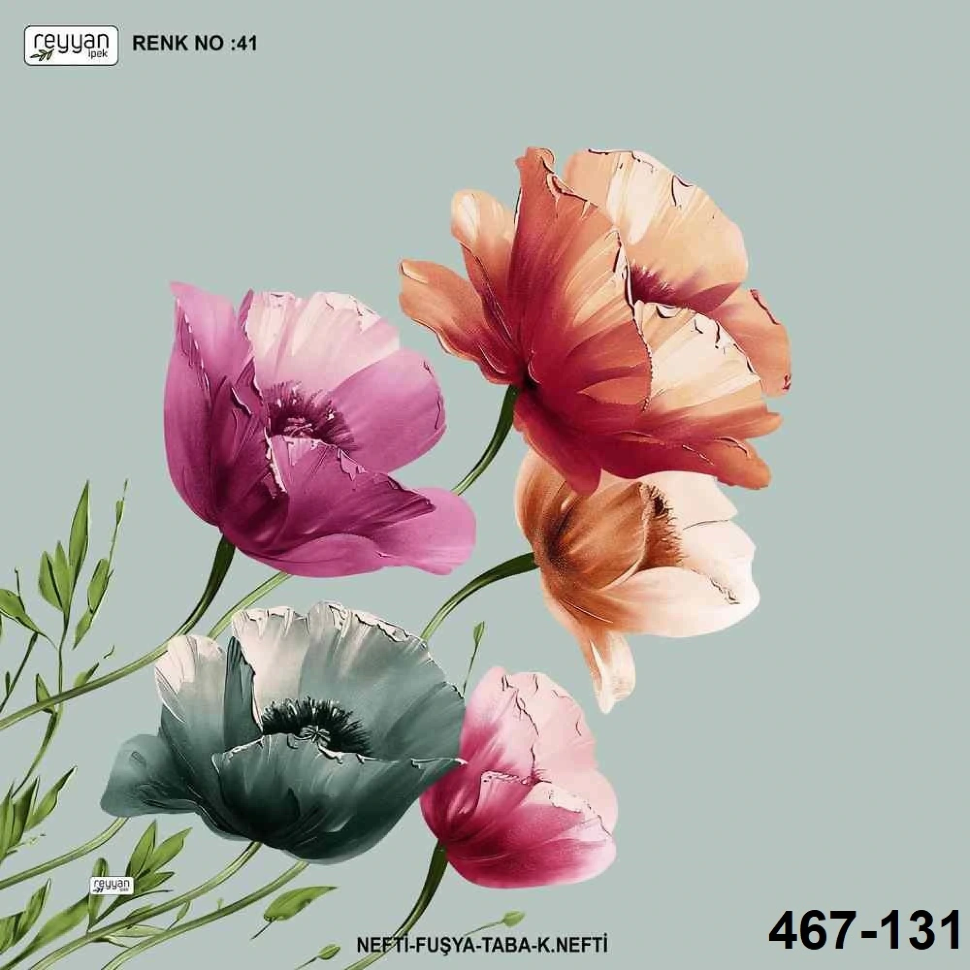 Reyyan İpek Desenli Oyalık Yazma 467-131