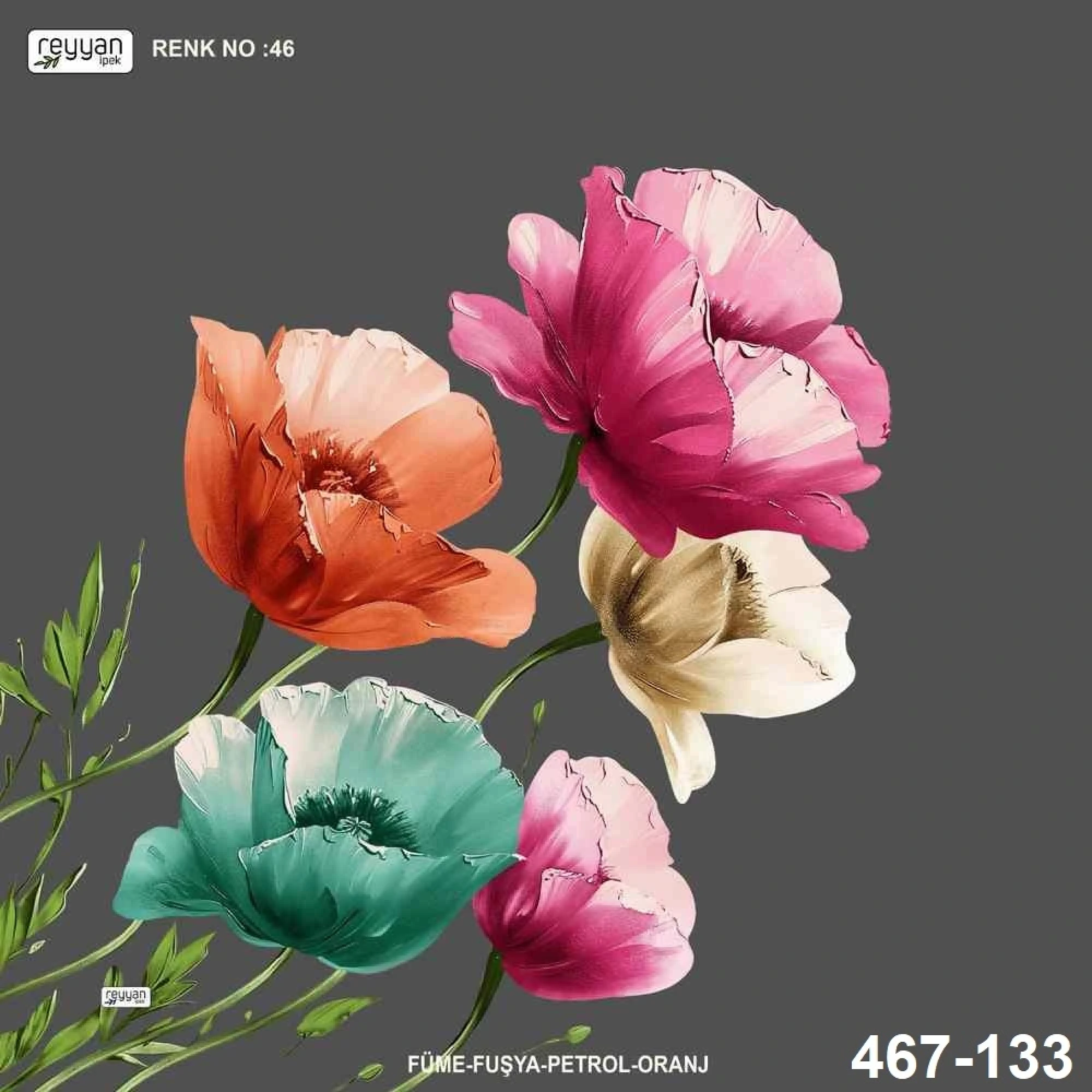 Reyyan İpek Desenli Oyalık Yazma 467-133