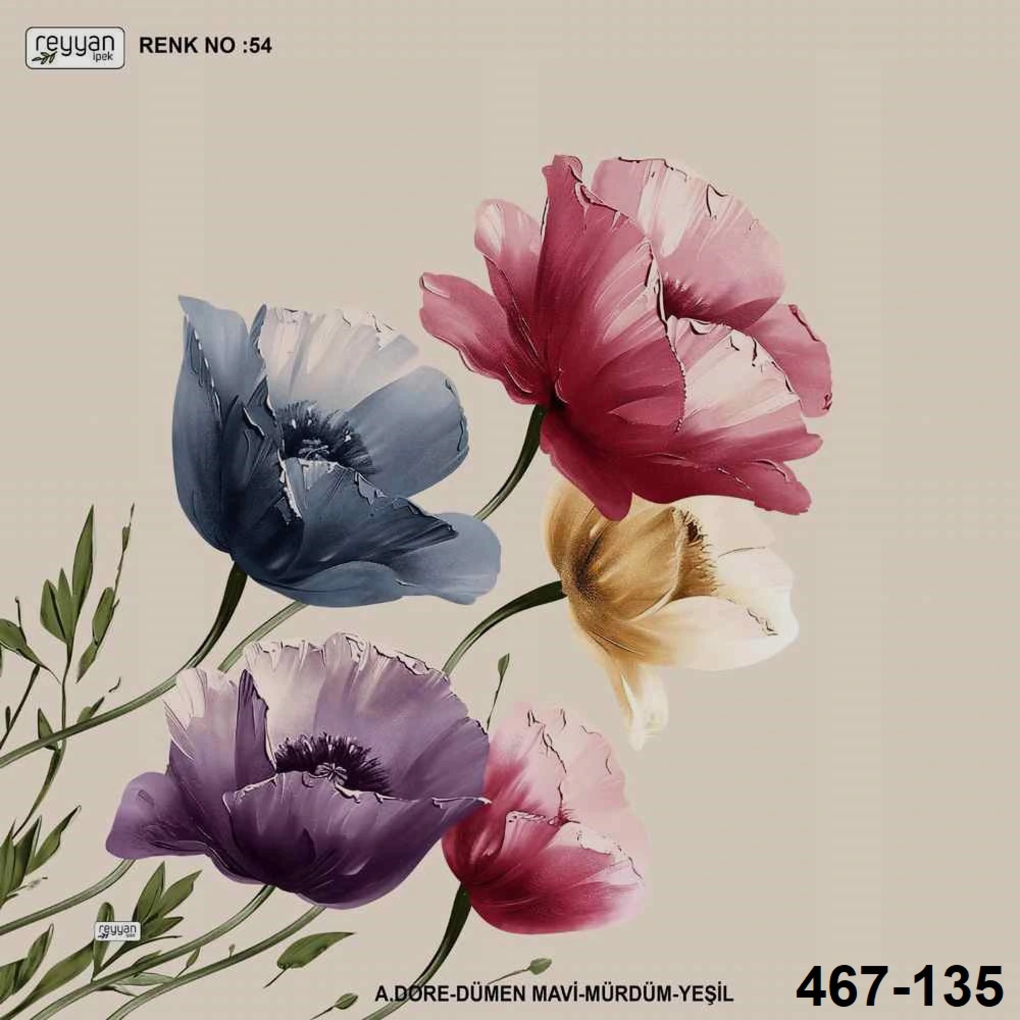 Reyyan İpek Desenli Oyalık Yazma 467-135