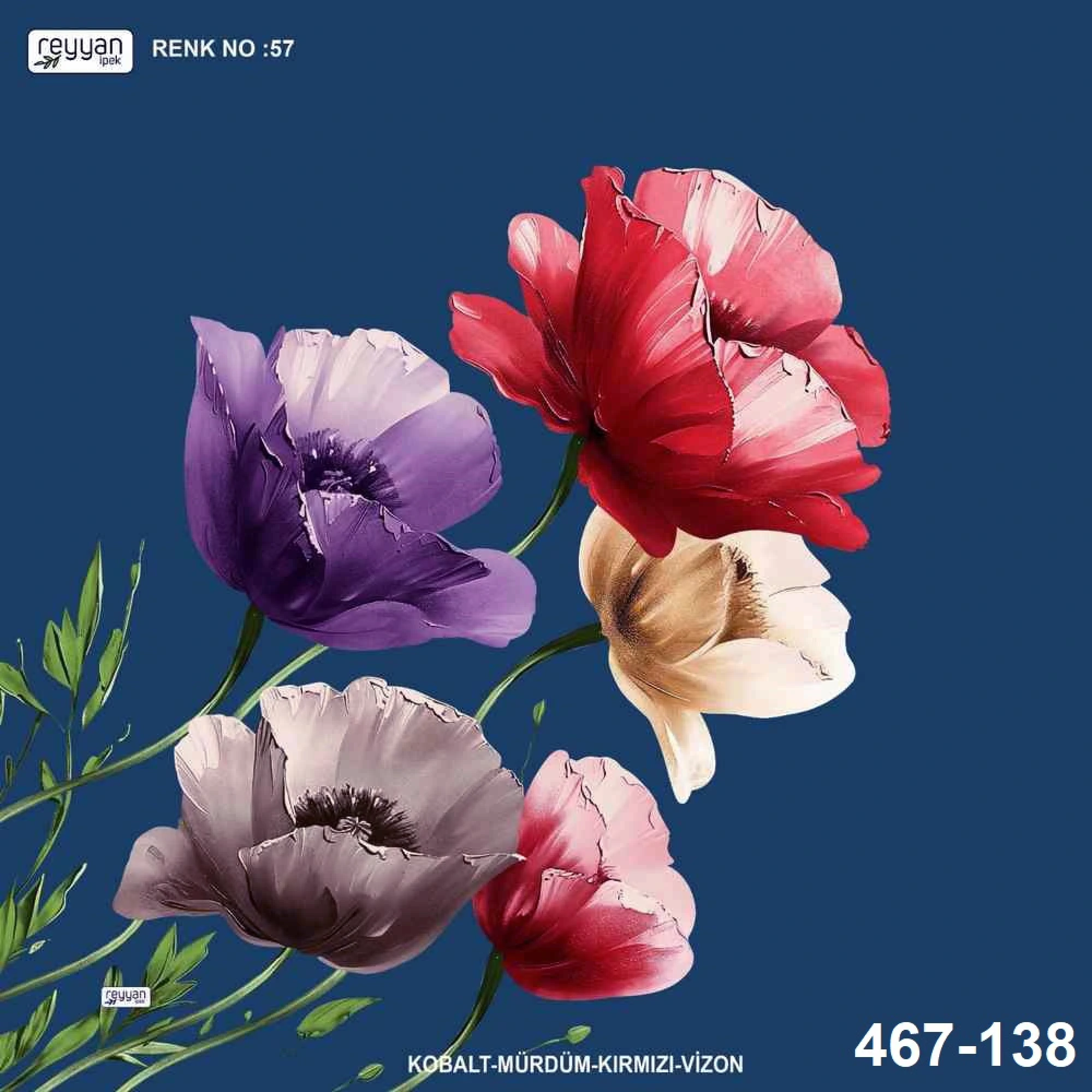 Reyyan İpek Desenli Oyalık Yazma 467-138