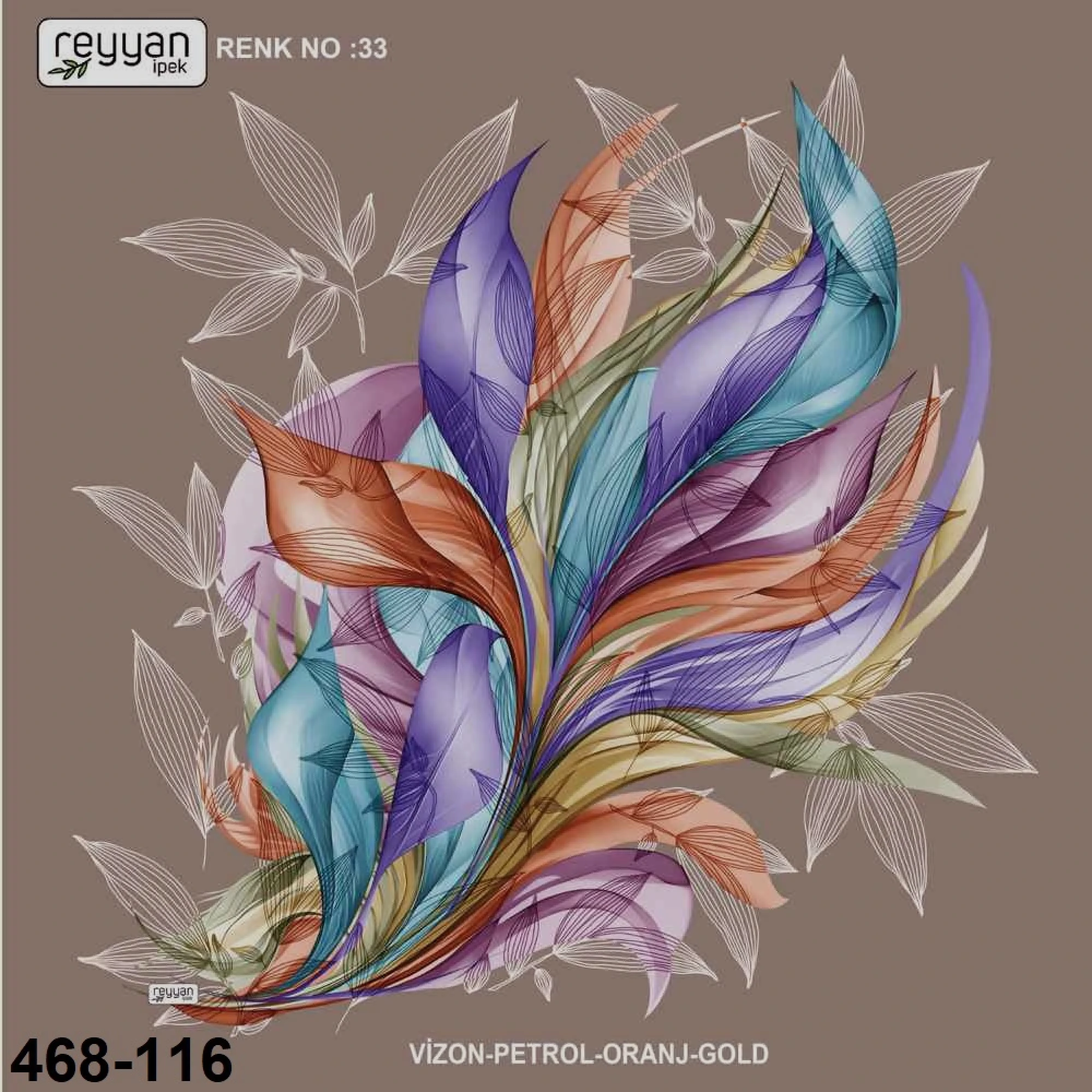 Reyyan İpek Desenli Oyalık Yazma 468-116