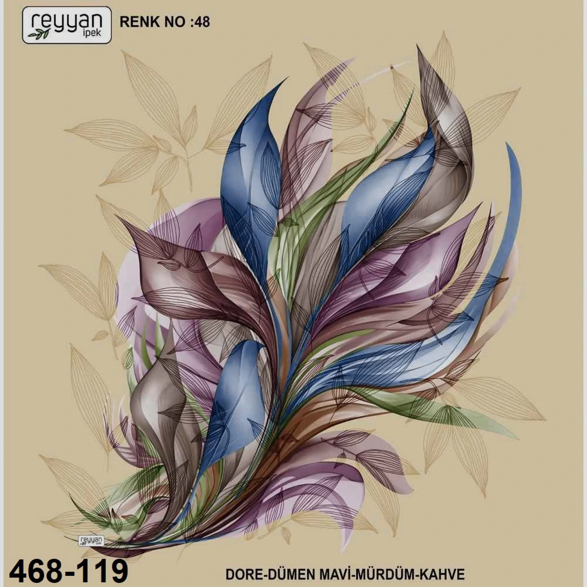 Reyyan İpek Desenli Oyalık Yazma 468-119