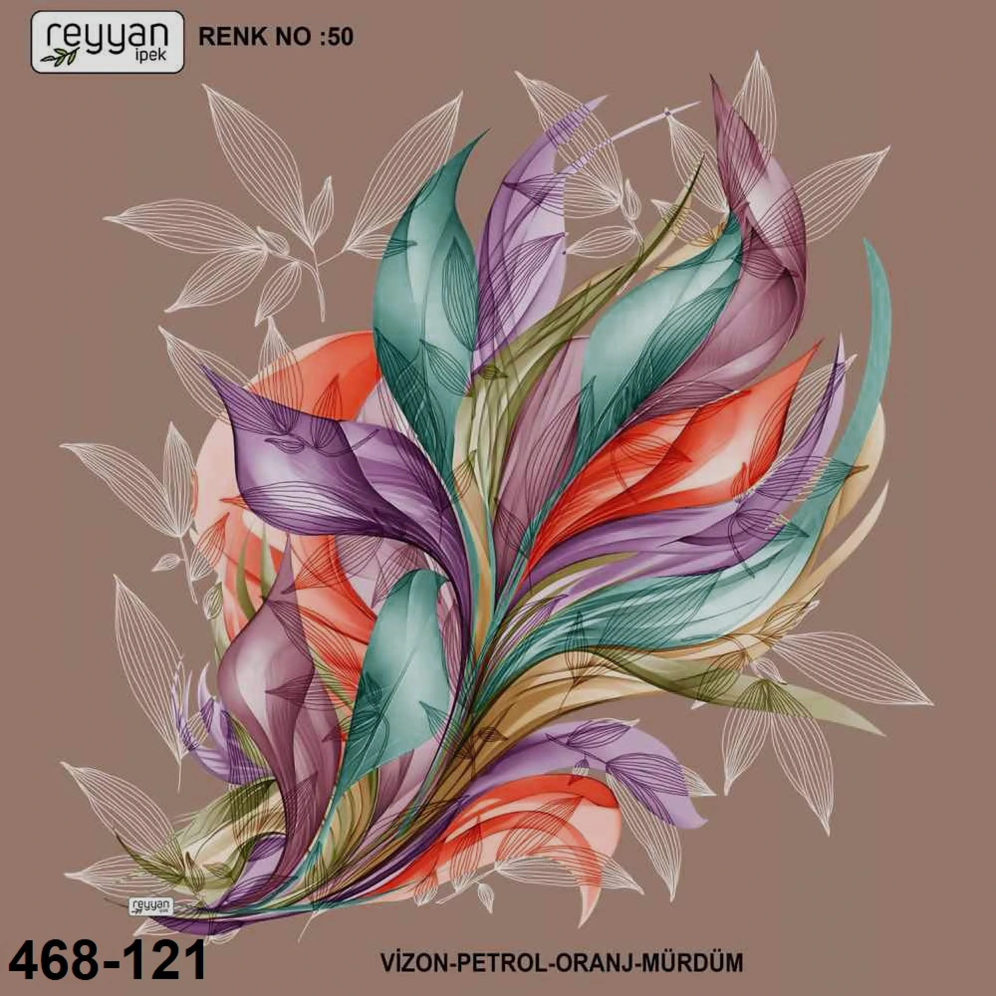 Reyyan İpek Desenli Oyalık Yazma 468-121