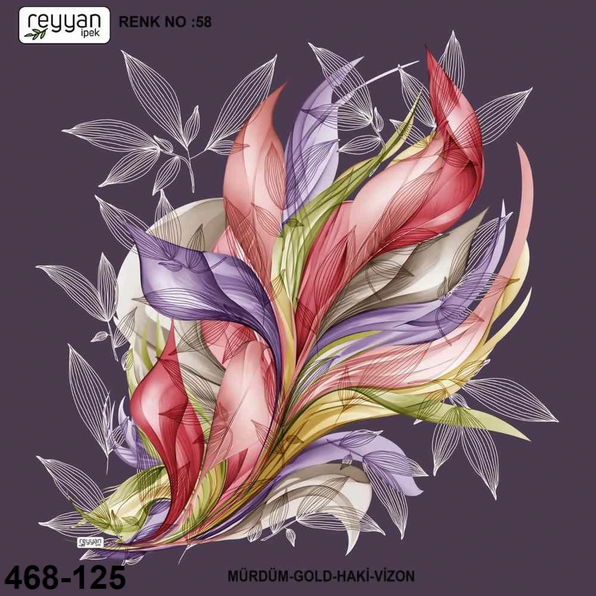 Reyyan İpek Desenli Oyalık Yazma 468-125