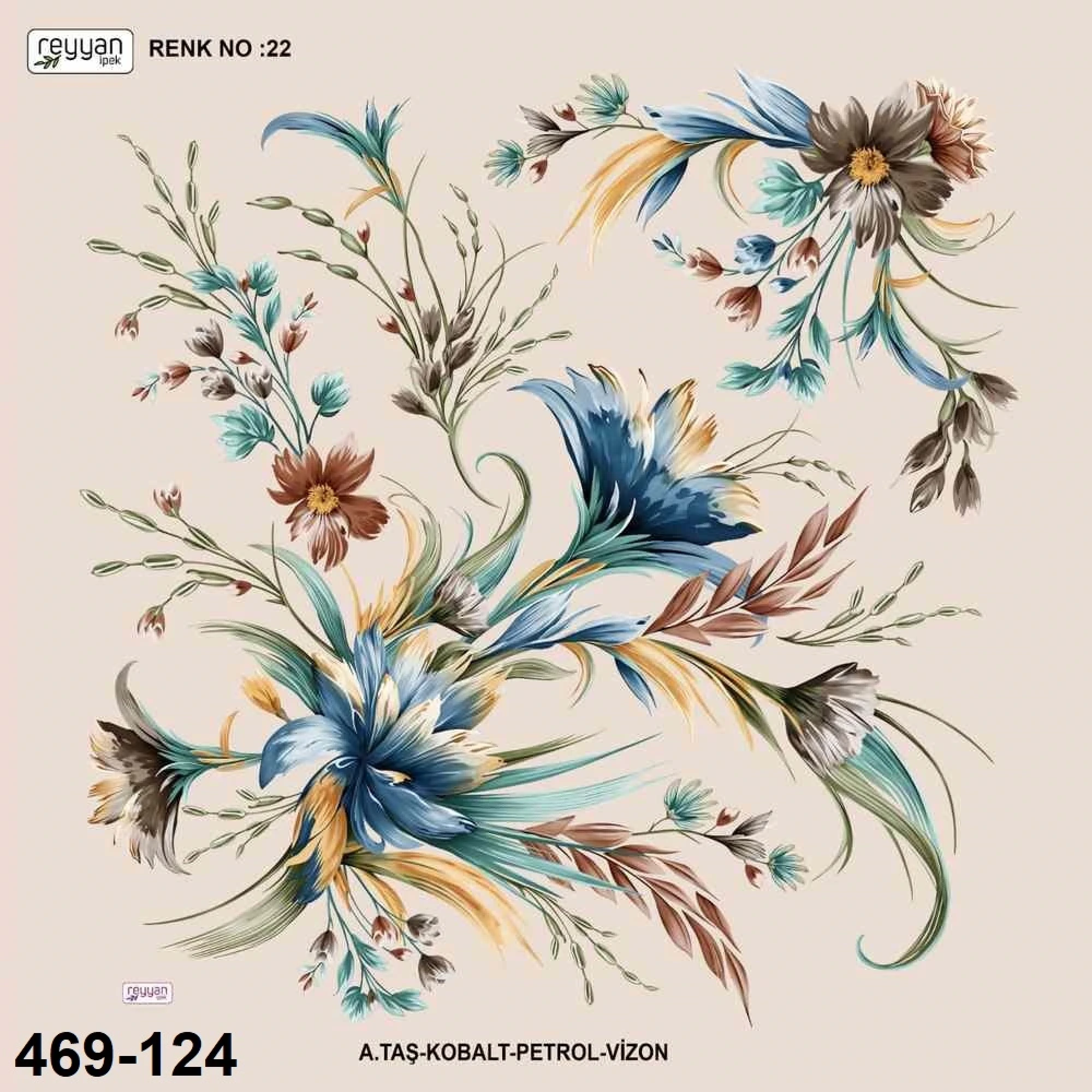Reyyan İpek Desenli Oyalık Yazma 469-124