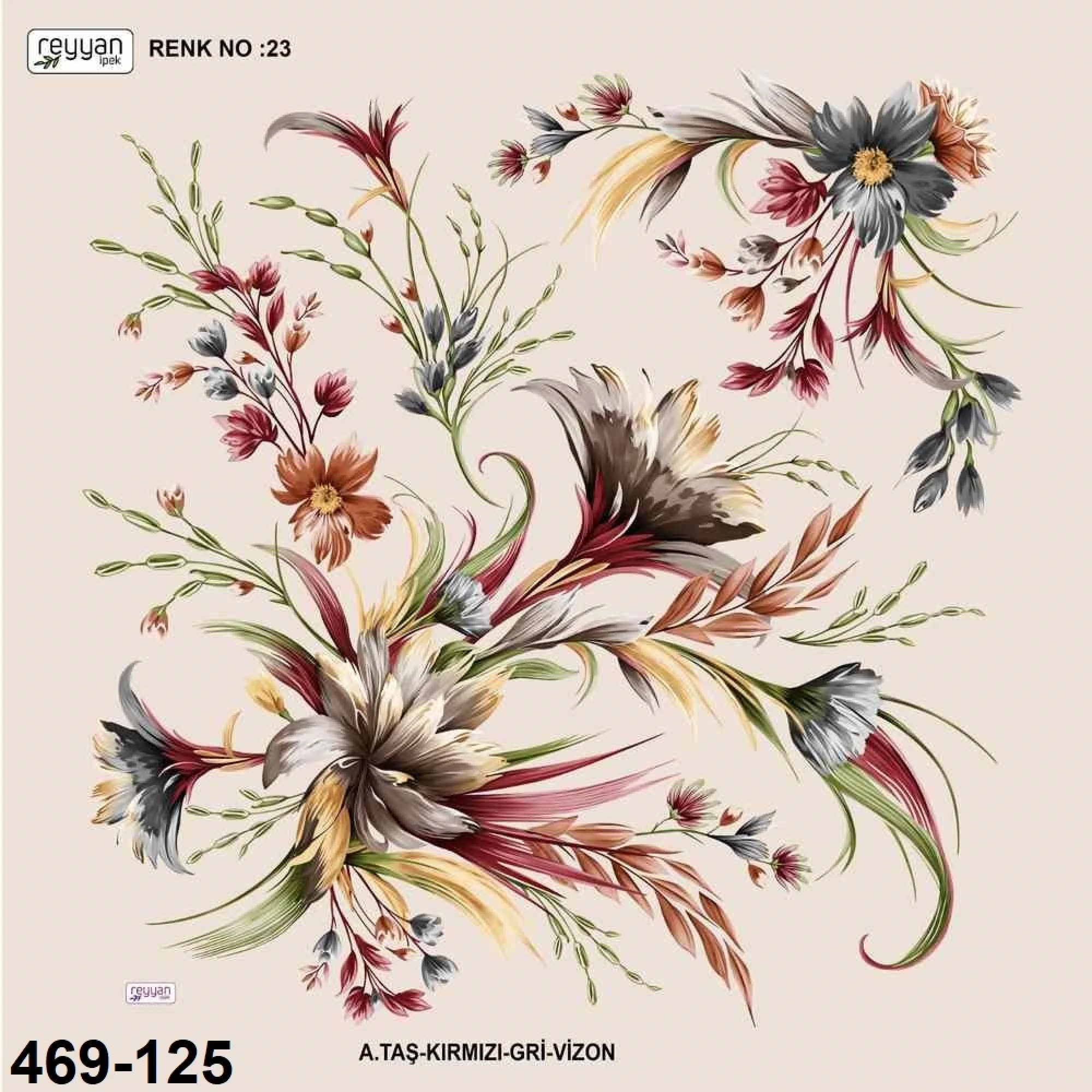 Reyyan İpek Desenli Oyalık Yazma 469-125