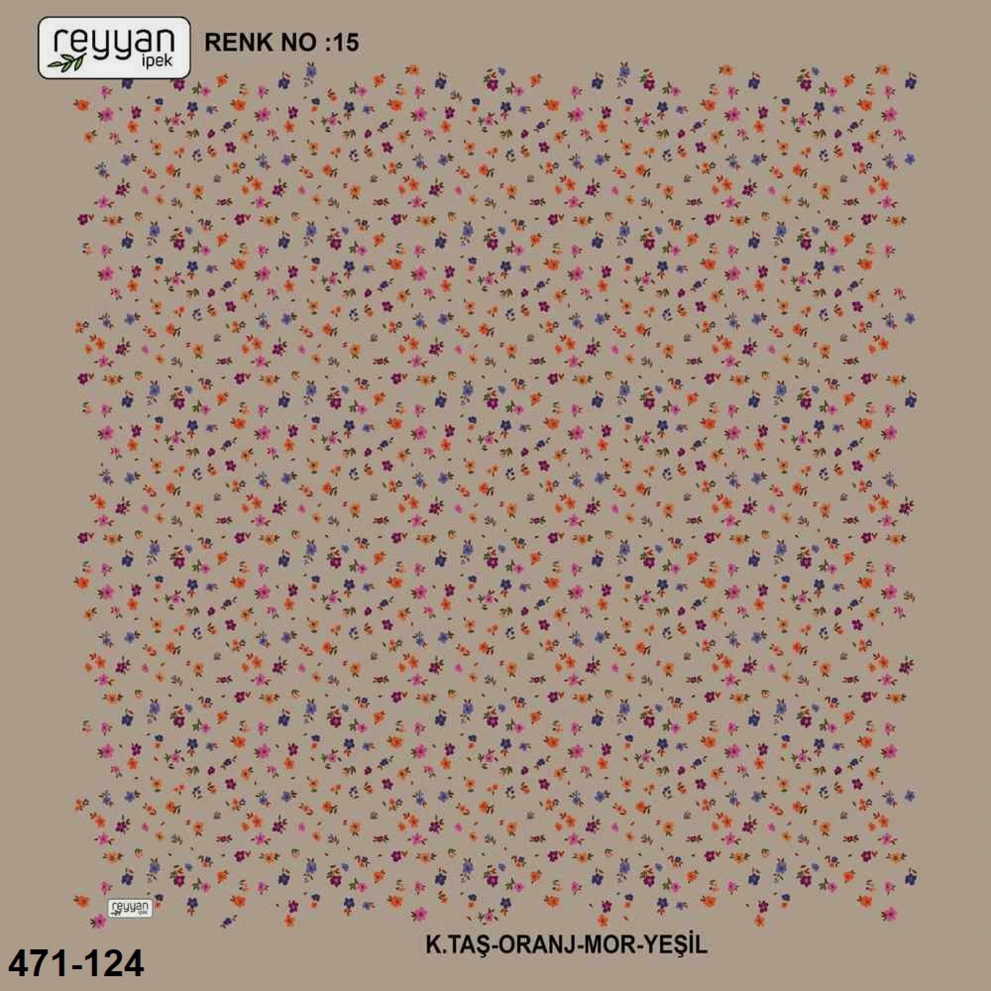 Reyyan İpek Desenli Oyalık Yazma 471-124
