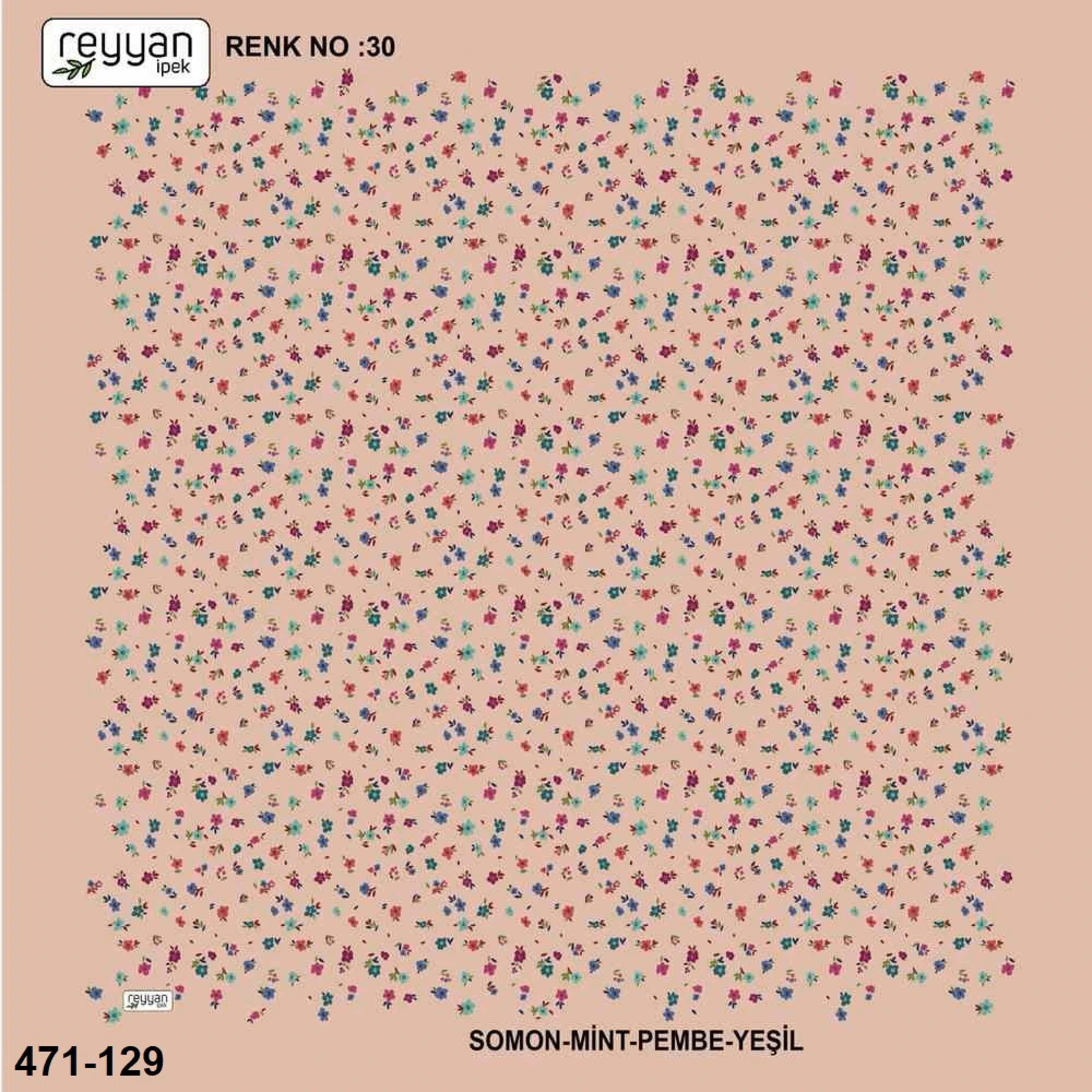 Reyyan İpek Desenli Oyalık Yazma 471-129