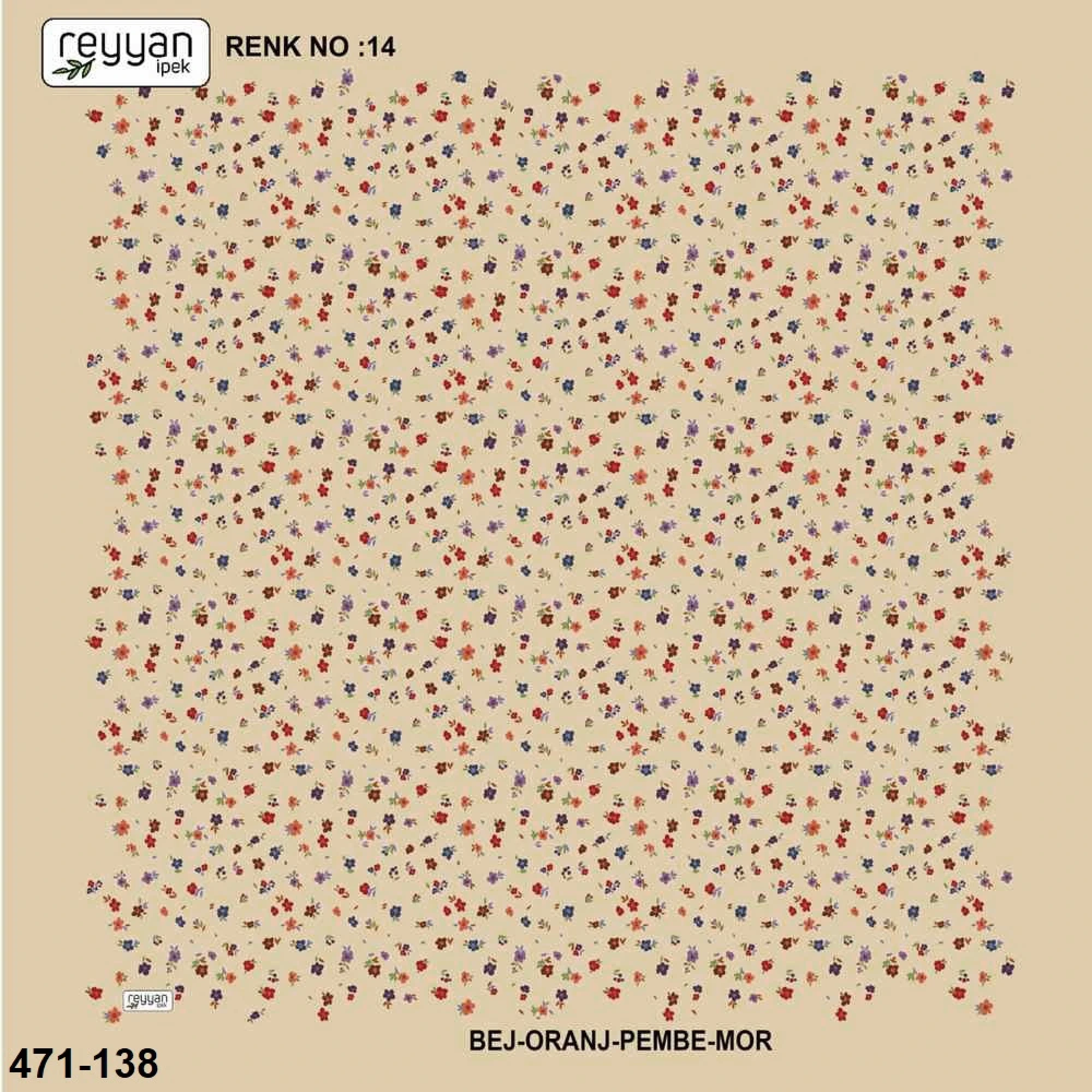 Reyyan İpek Desenli Oyalık Yazma 471-138