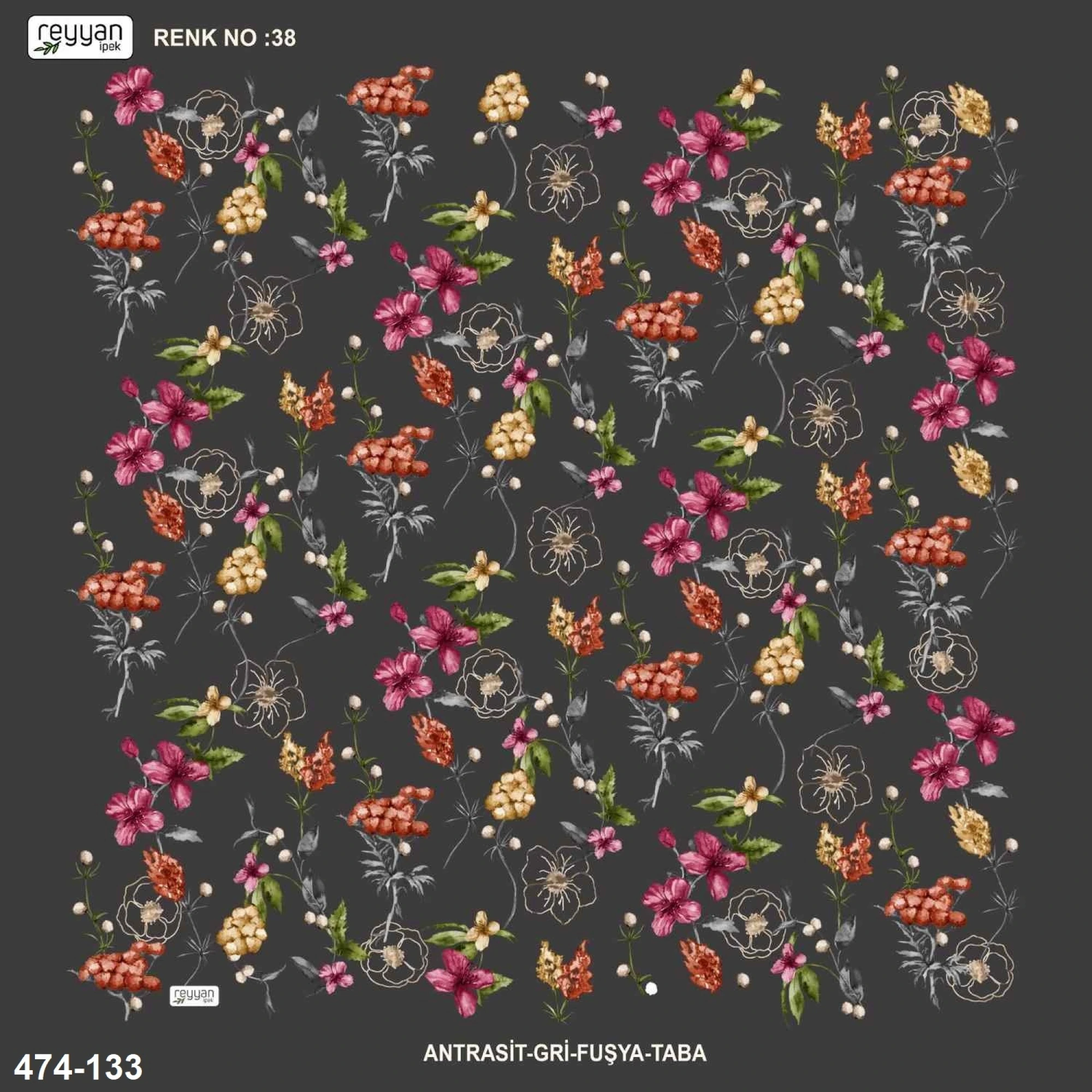 Reyyan İpek Desenli Oyalık Yazma 474-133