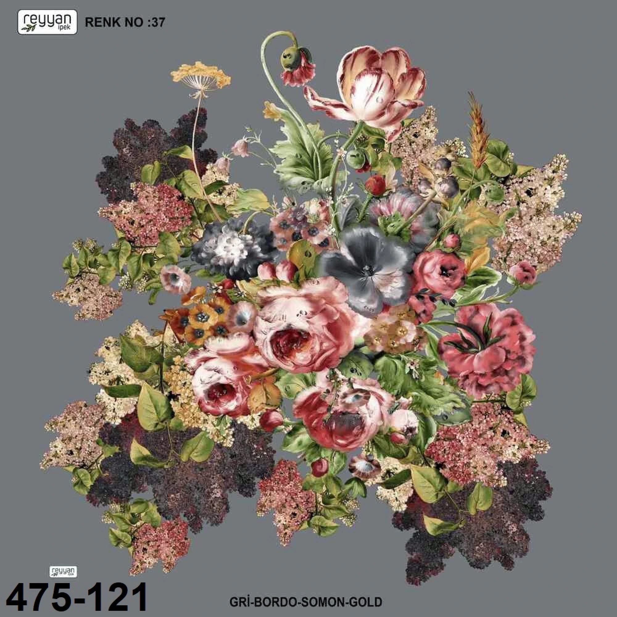 Reyyan İpek Desenli Oyalık Yazma 475-121