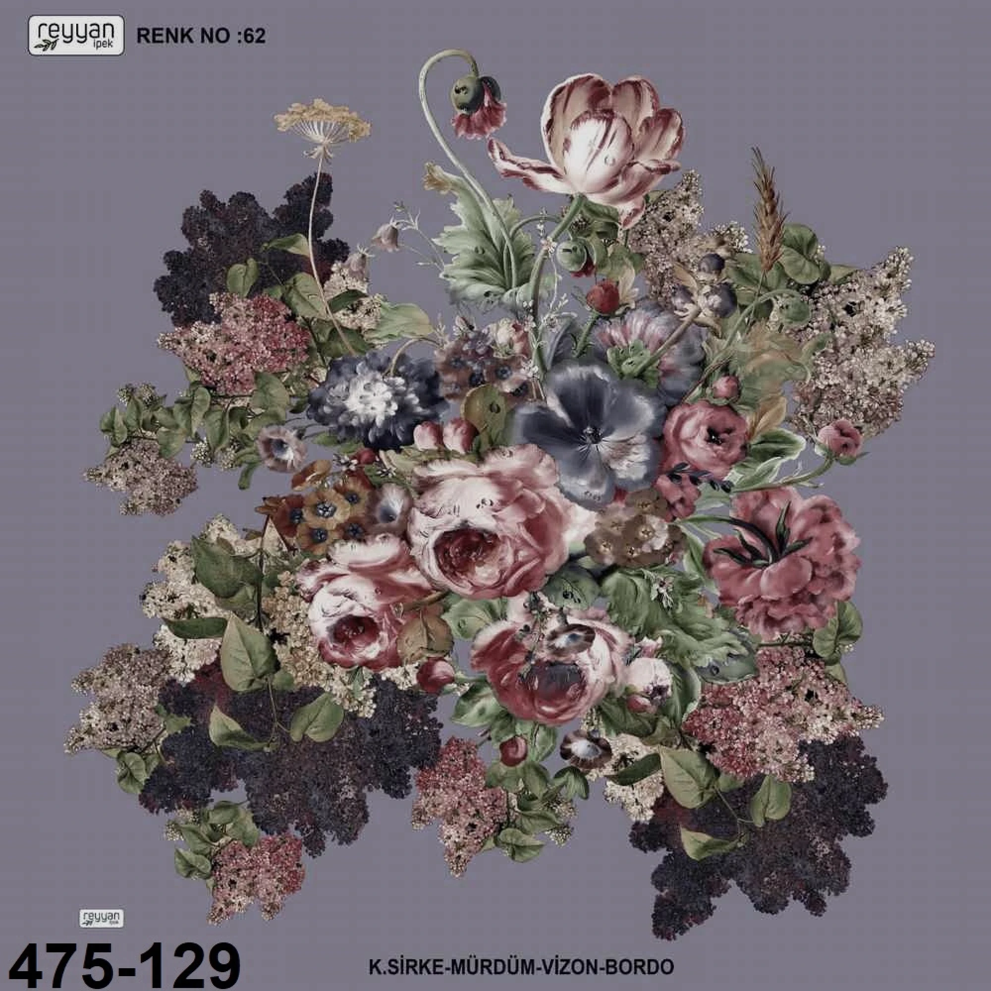 Reyyan İpek Desenli Oyalık Yazma 475-129