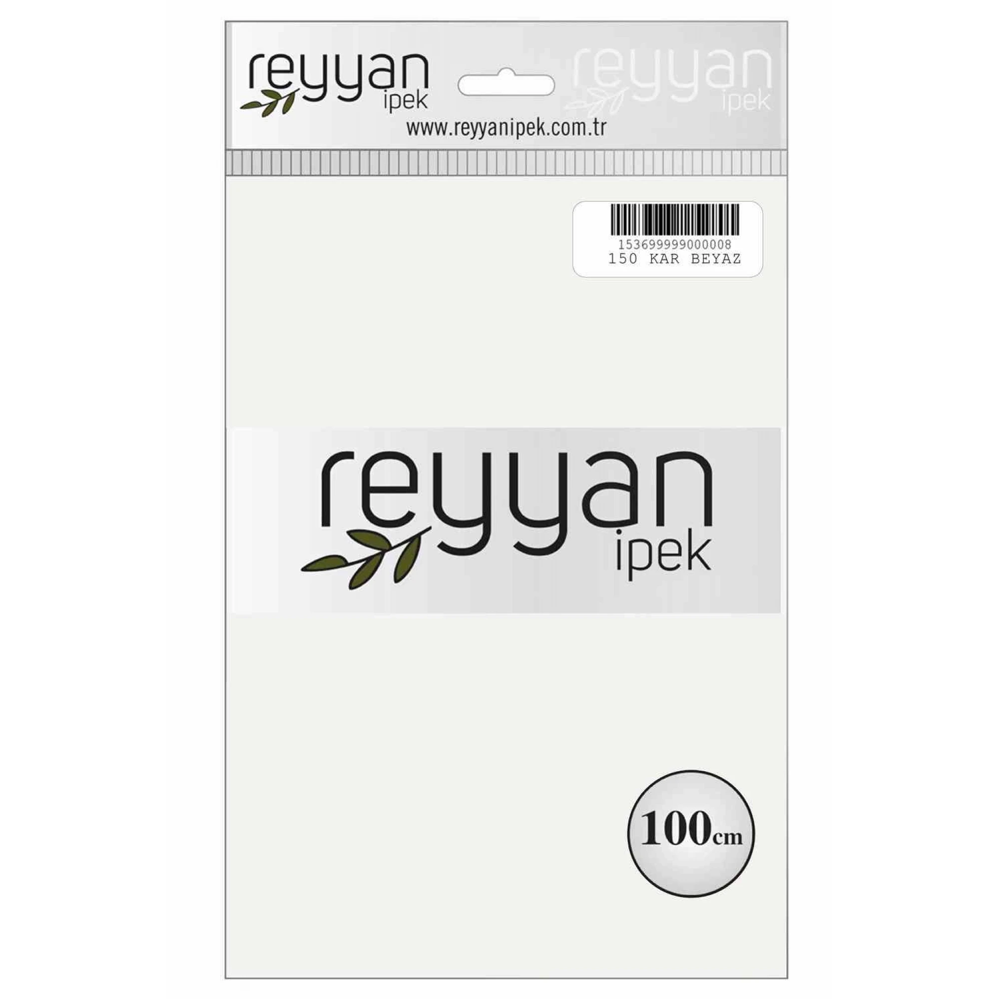 Reyyan İpek Düz Renk Oyalık Yazma reyyan-150 Şeker Beyaz