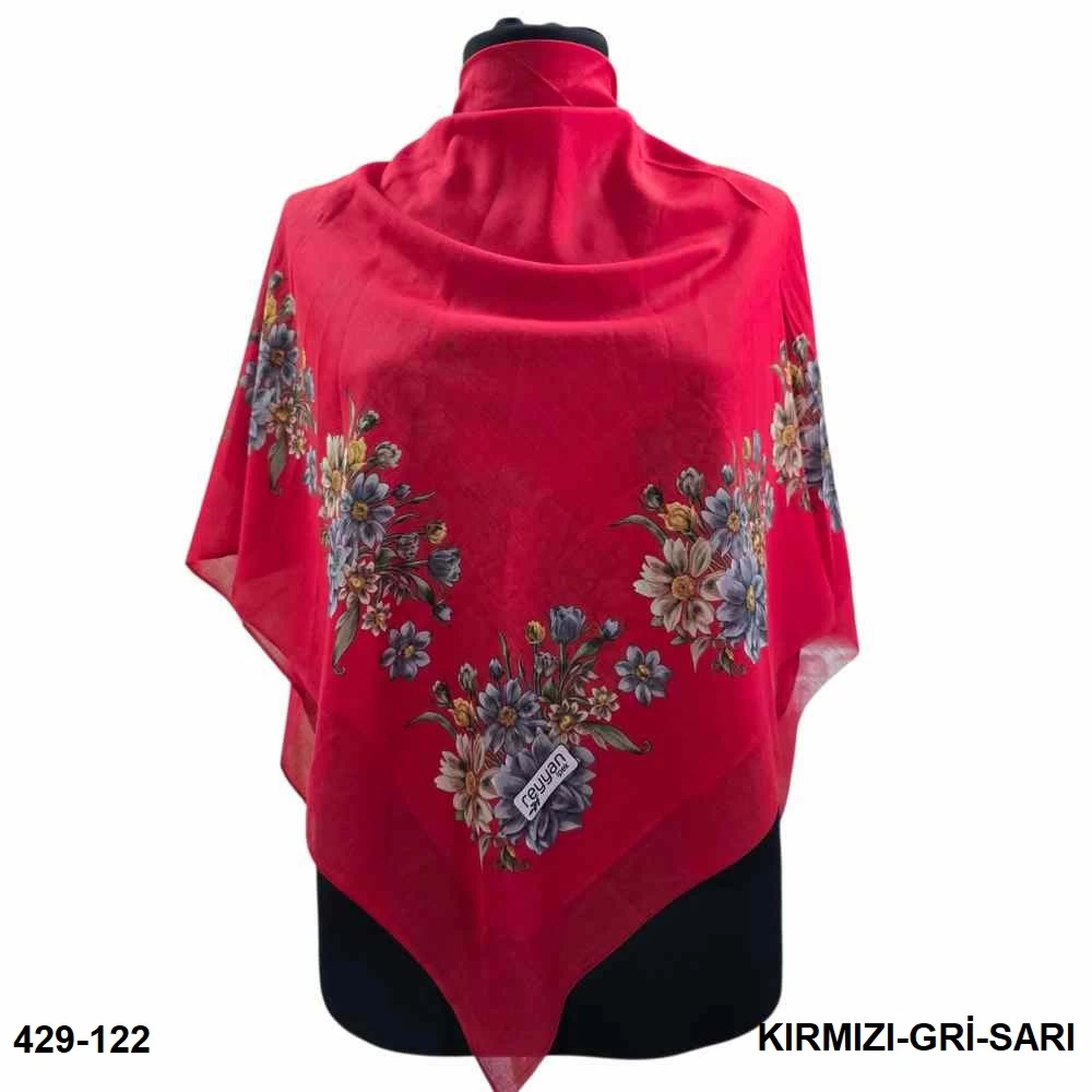 Reyyan İpek İçi Boş Desenli Oyalık Yazma (100 cm) 429-122