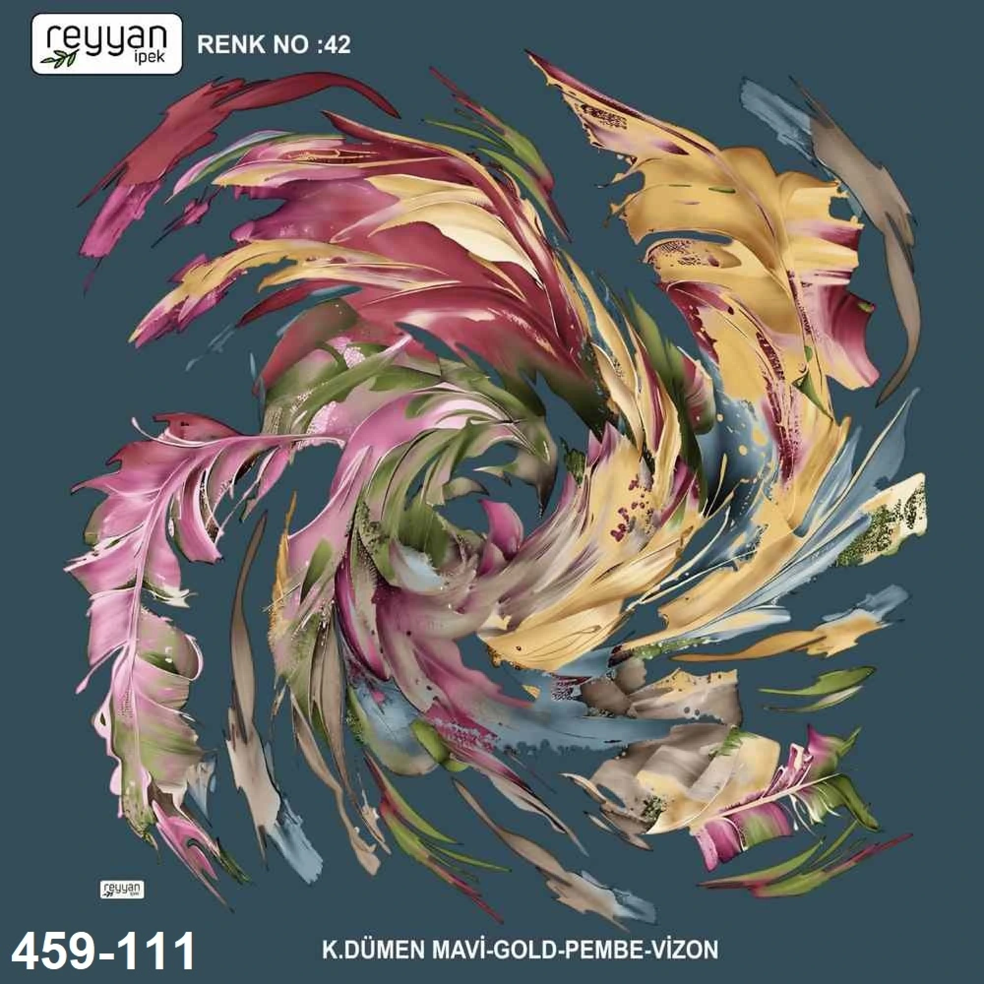 Reyyan İpek Desenli Oyalık Yazma 459-111