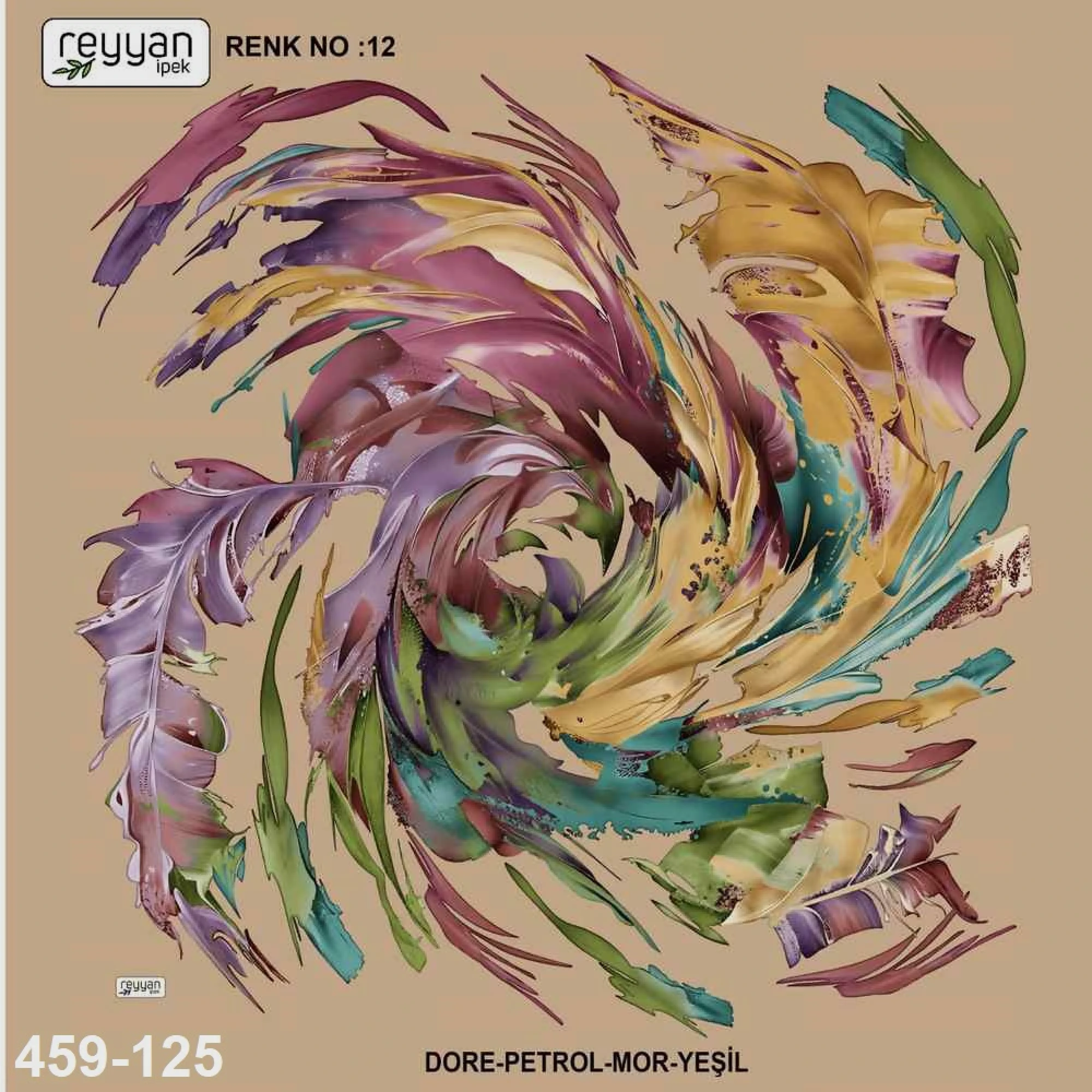 Reyyan İpek Desenli Oyalık Yazma 459-125