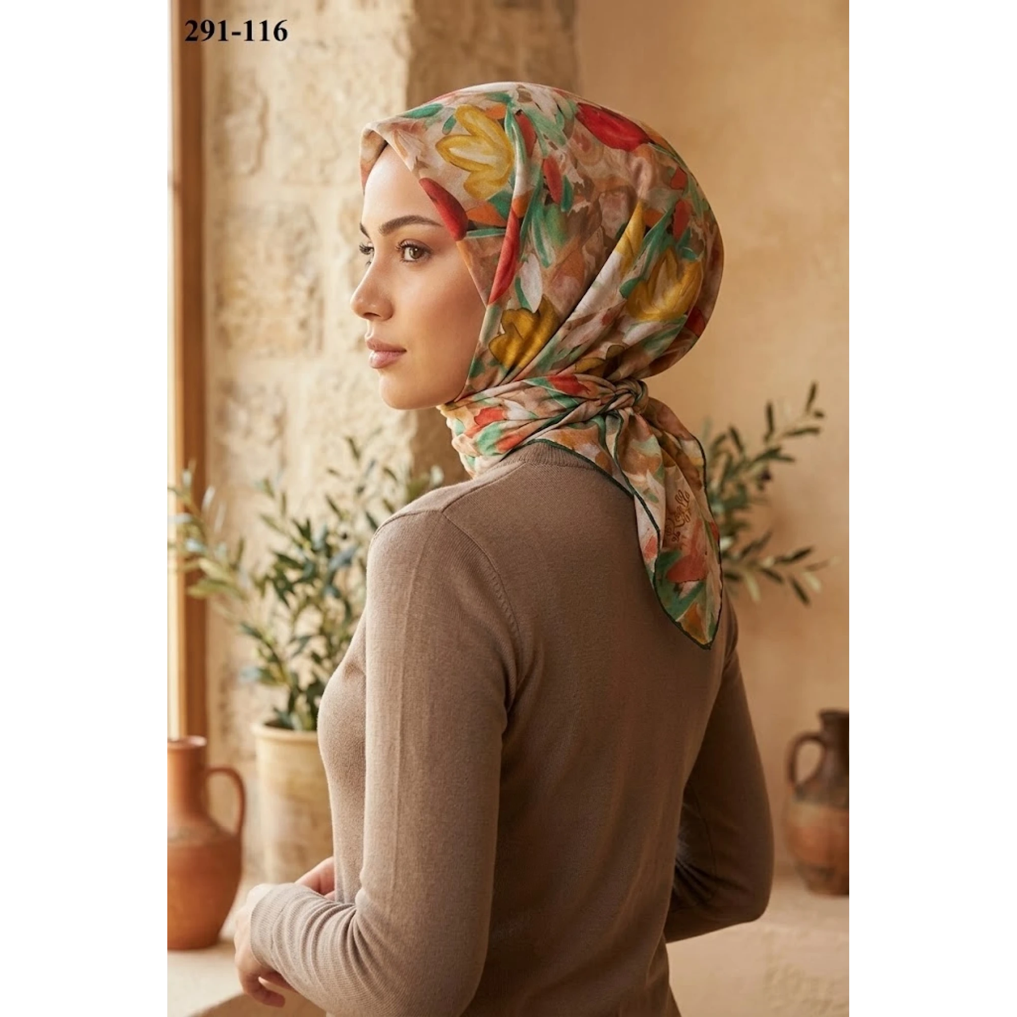 Rozella Soft Pamuk Eşarp 291-116