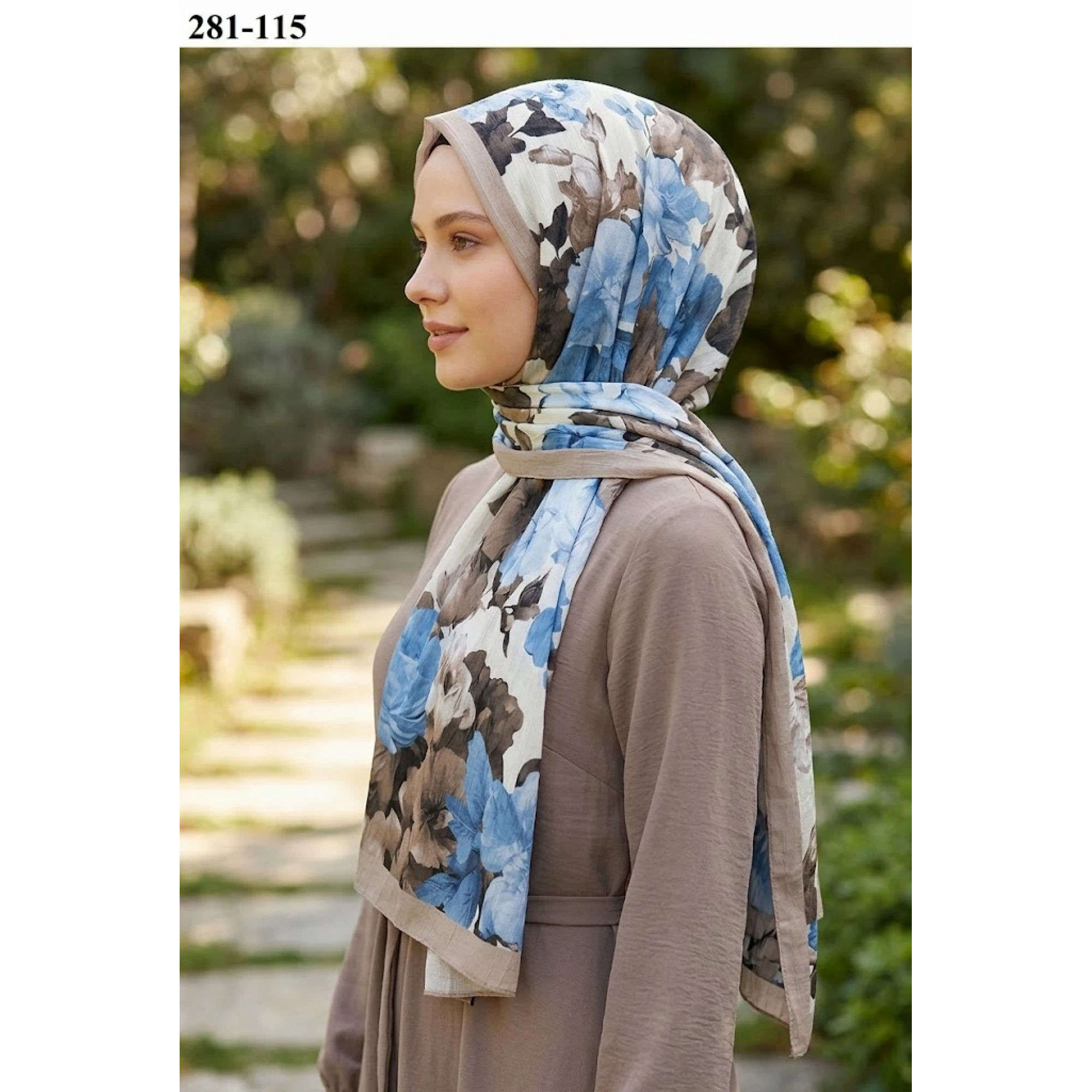 Sharell Desenli Bambu Kraş Pamuk Şal 281-115