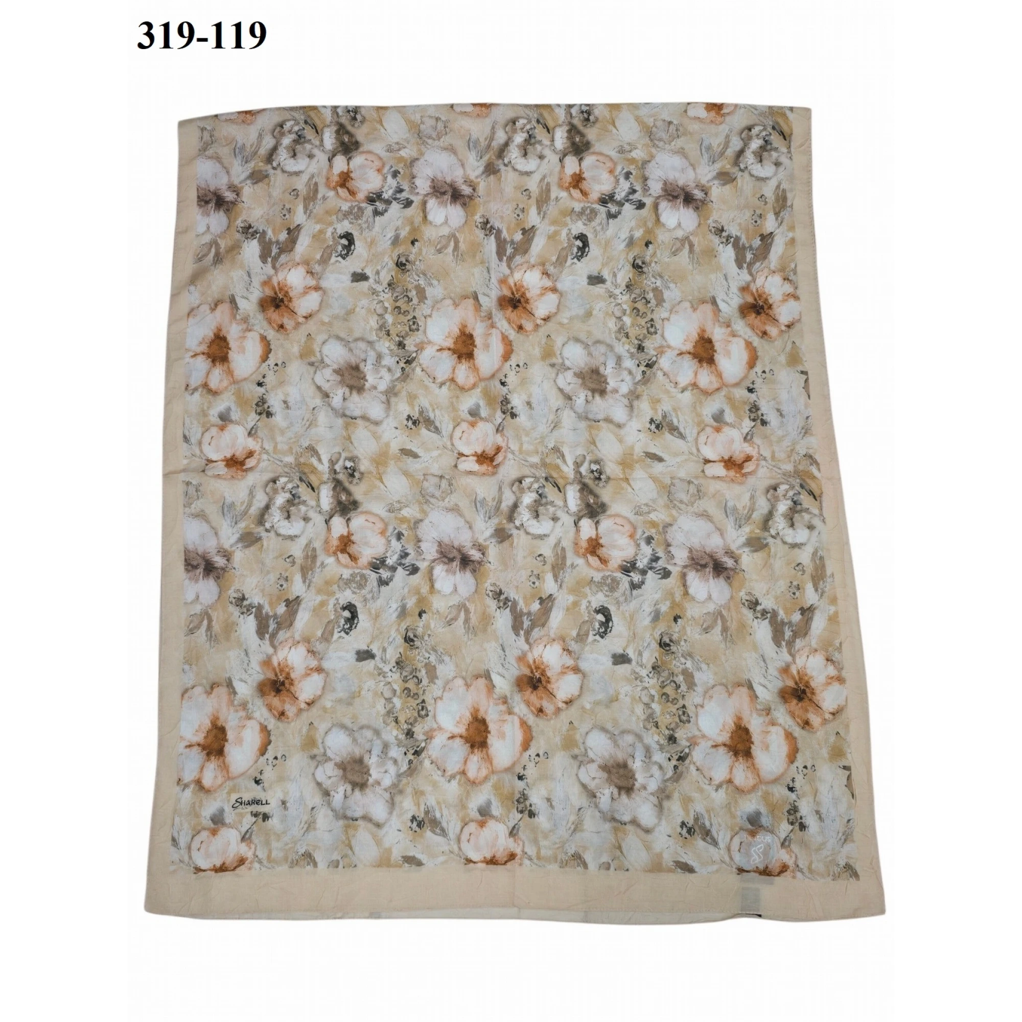 Sharell Desenli Bambu Kraş Pamuk Şal 319-119